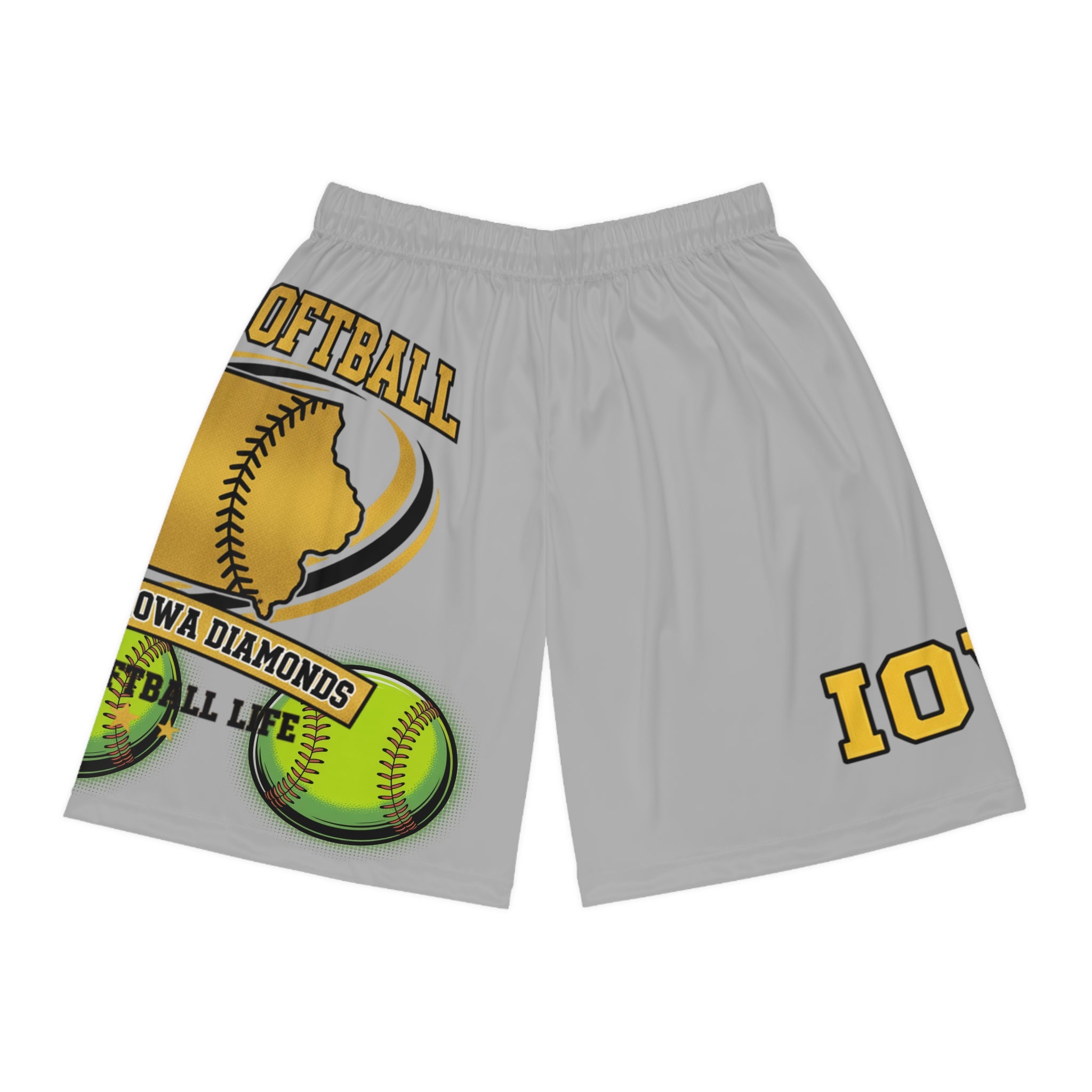 Iowa Softball Basketball Shorts - All-Over Print | Iowa Sports Lifestyle