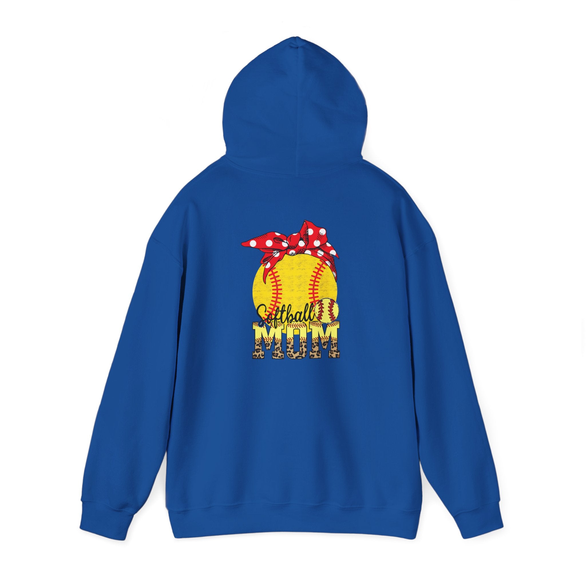 Softball Mom Hoodie - Bandana Heart Design | Rosy Pink Softball Sweatshirt