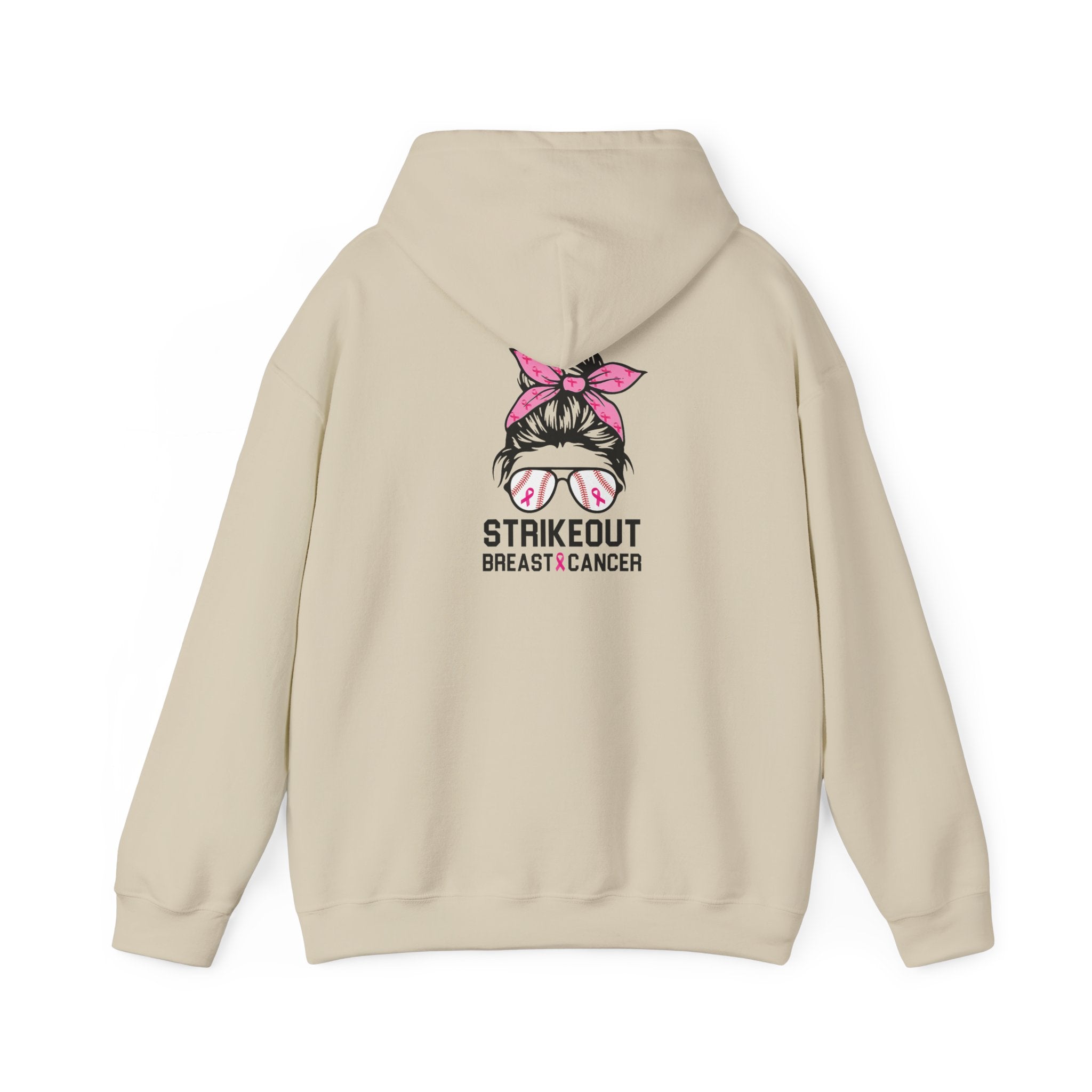 Strike Out Breast Cancer Hoodie | $5 Donated to NBCF | Pink Ribbon Awareness
