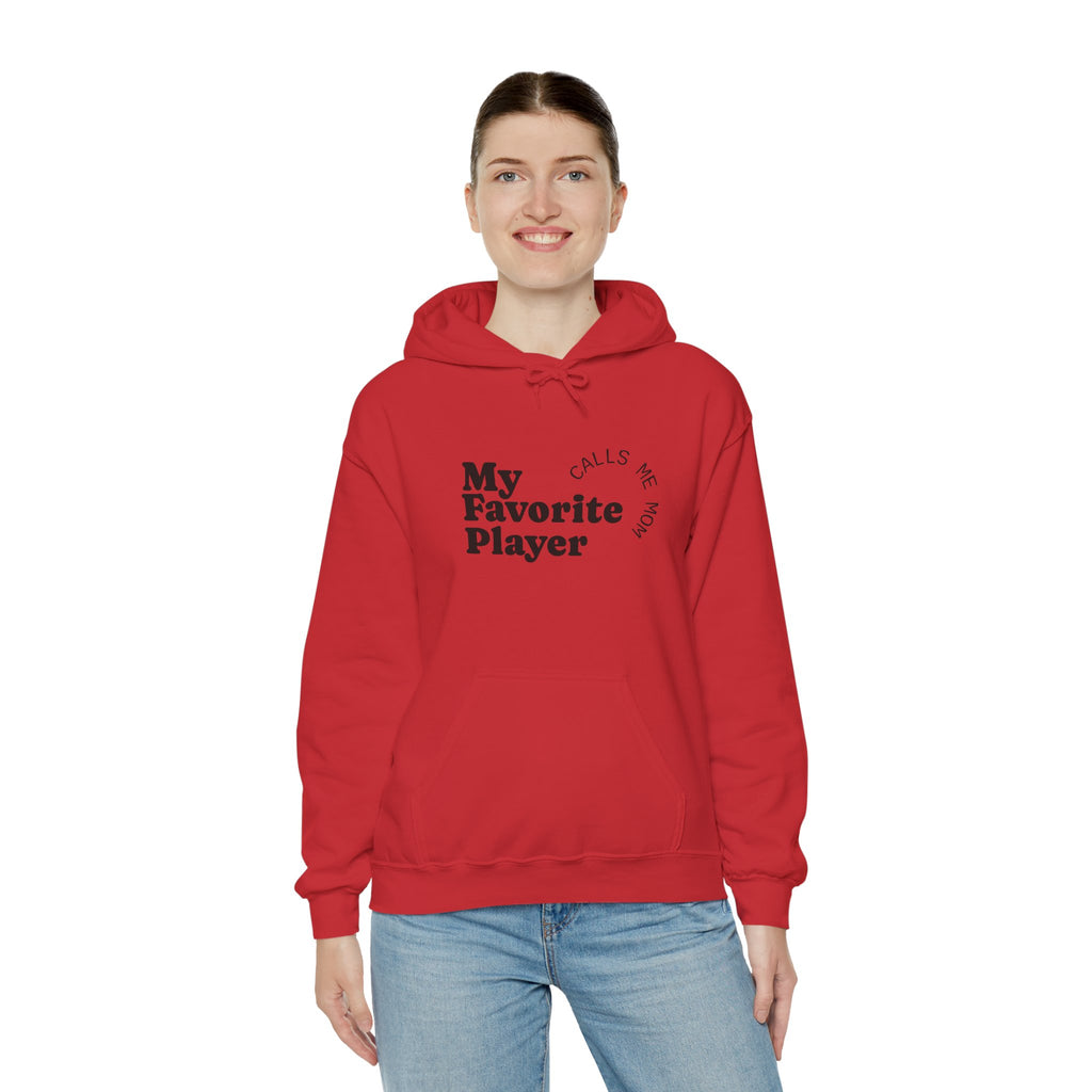 Softball Mom Hoodie - My Favorite Player Calls Me Mom | Proud Softball Mama