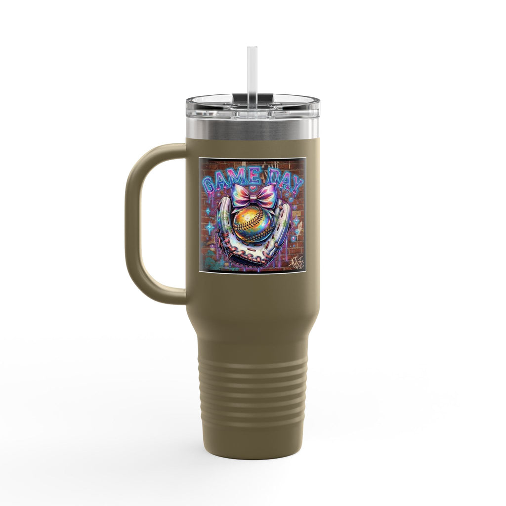 40oz Insulated Travel Mug - Vibrant Design "GAME DAY" | Field of Dreams Sports