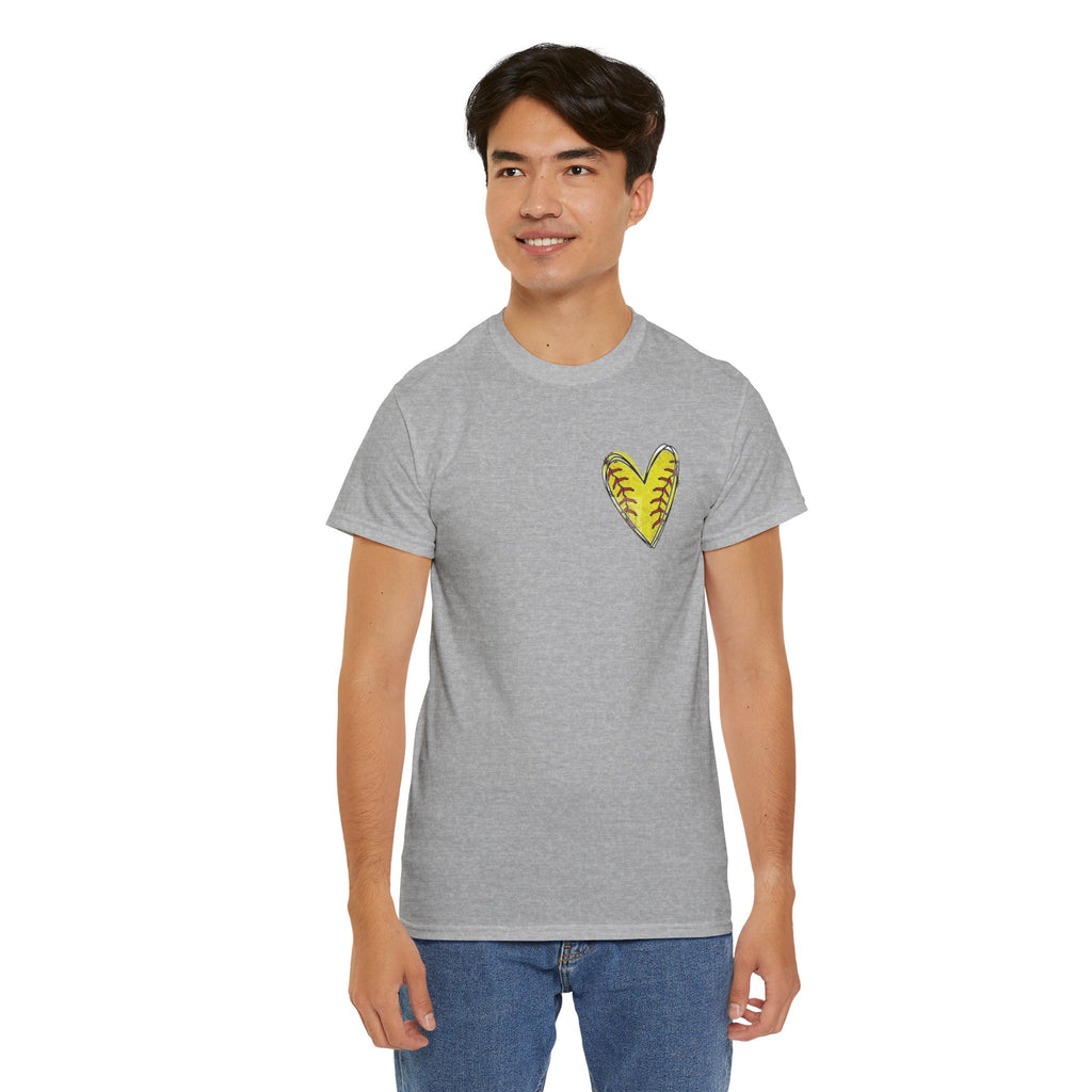 Softball Typography Tee - Word Collage Design | Softball Player Shirt