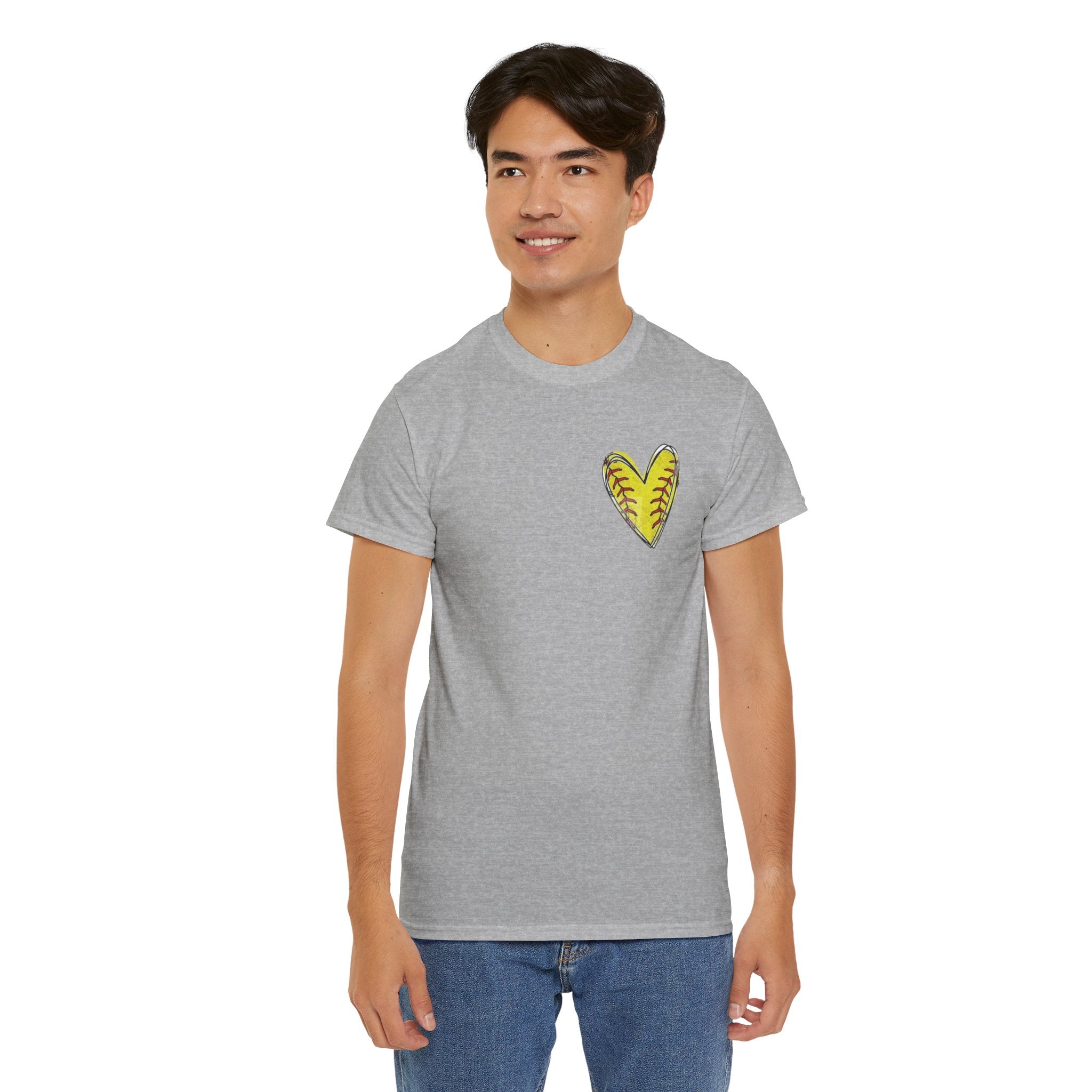 Softball Typography Tee - Word Collage Design | Softball Player Shirt