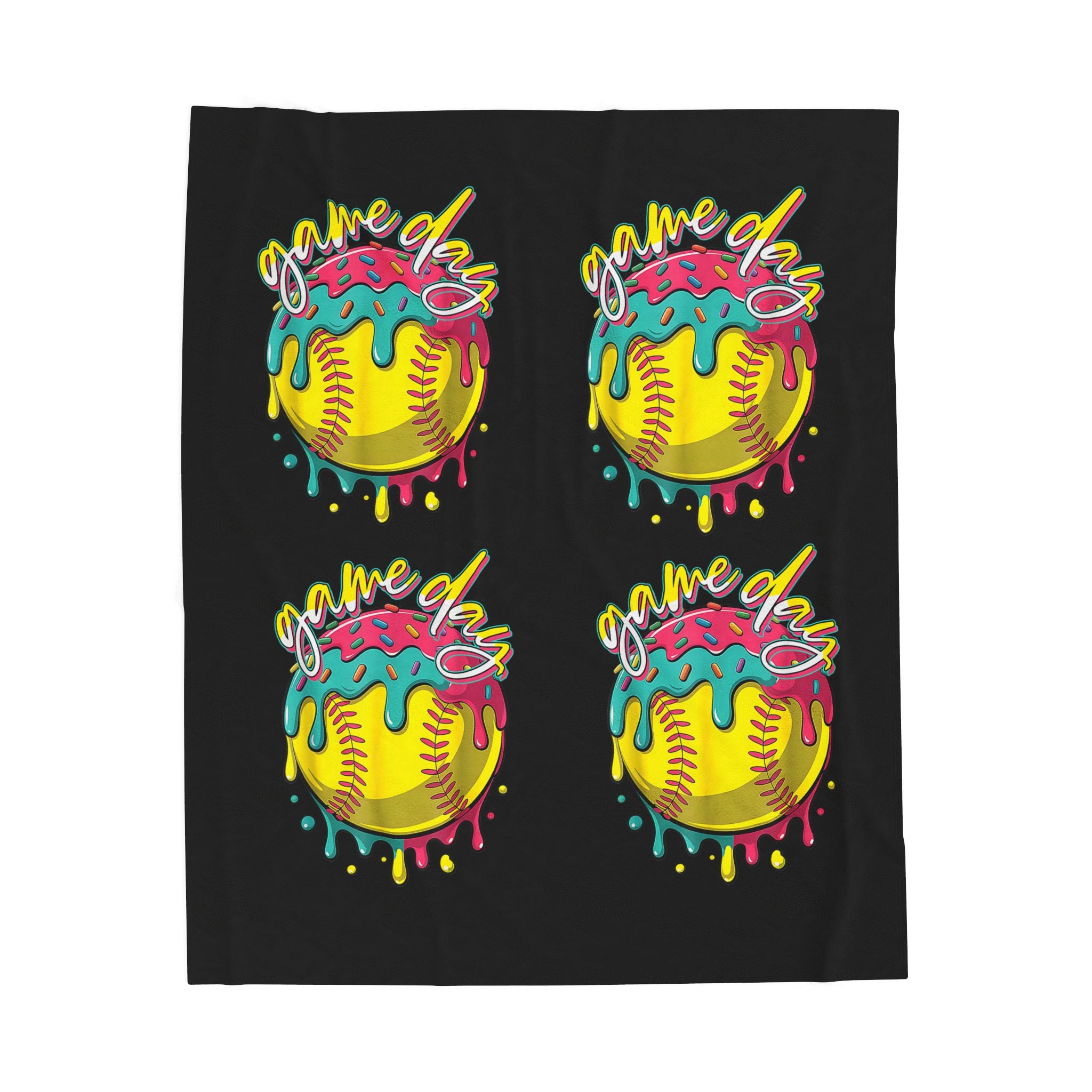 "Game Day" Velveteen Plush Blanket - SOFT SPORTS FAN THROW