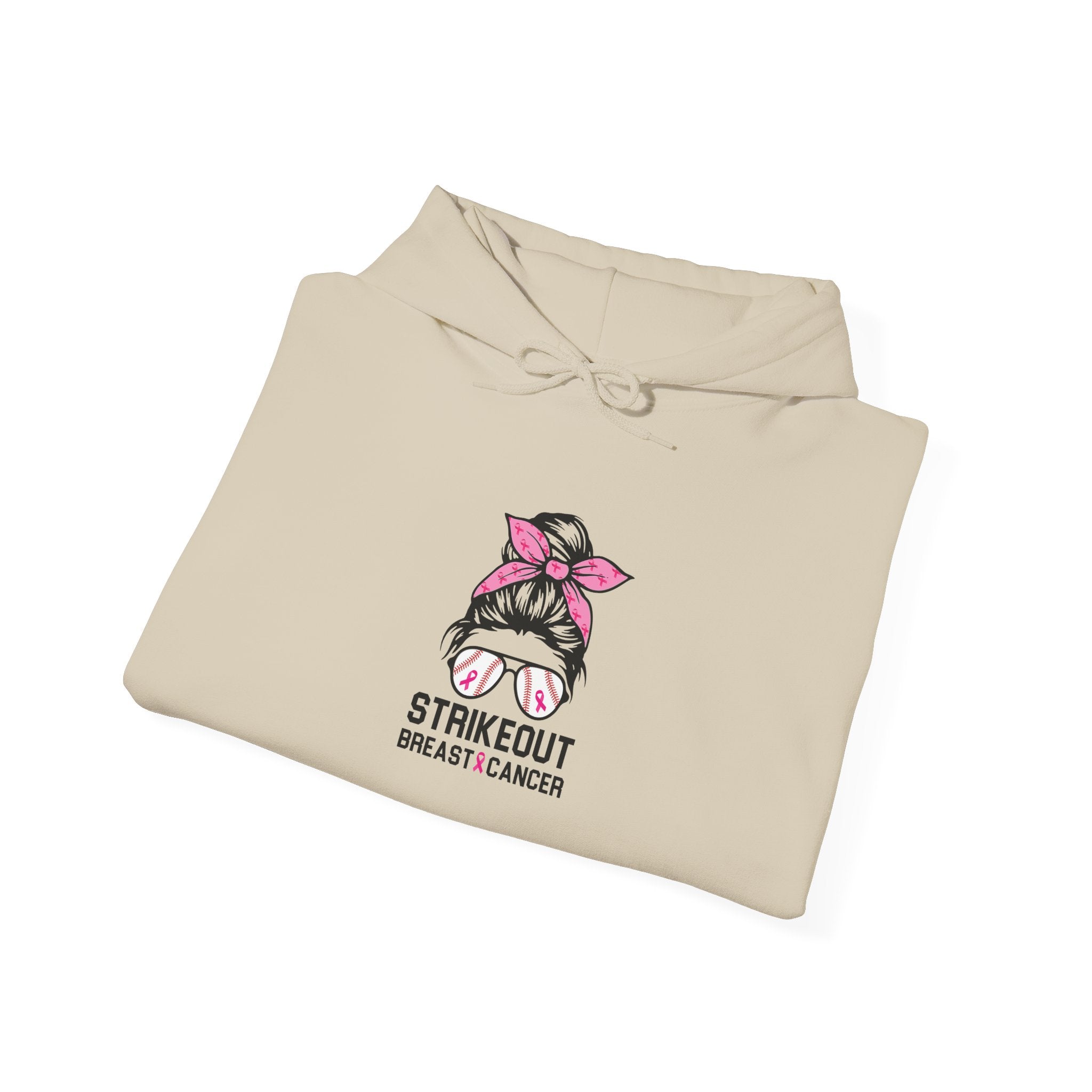 Strike Out Breast Cancer Hoodie | $5 Donated to NBCF | Pink Ribbon Awareness