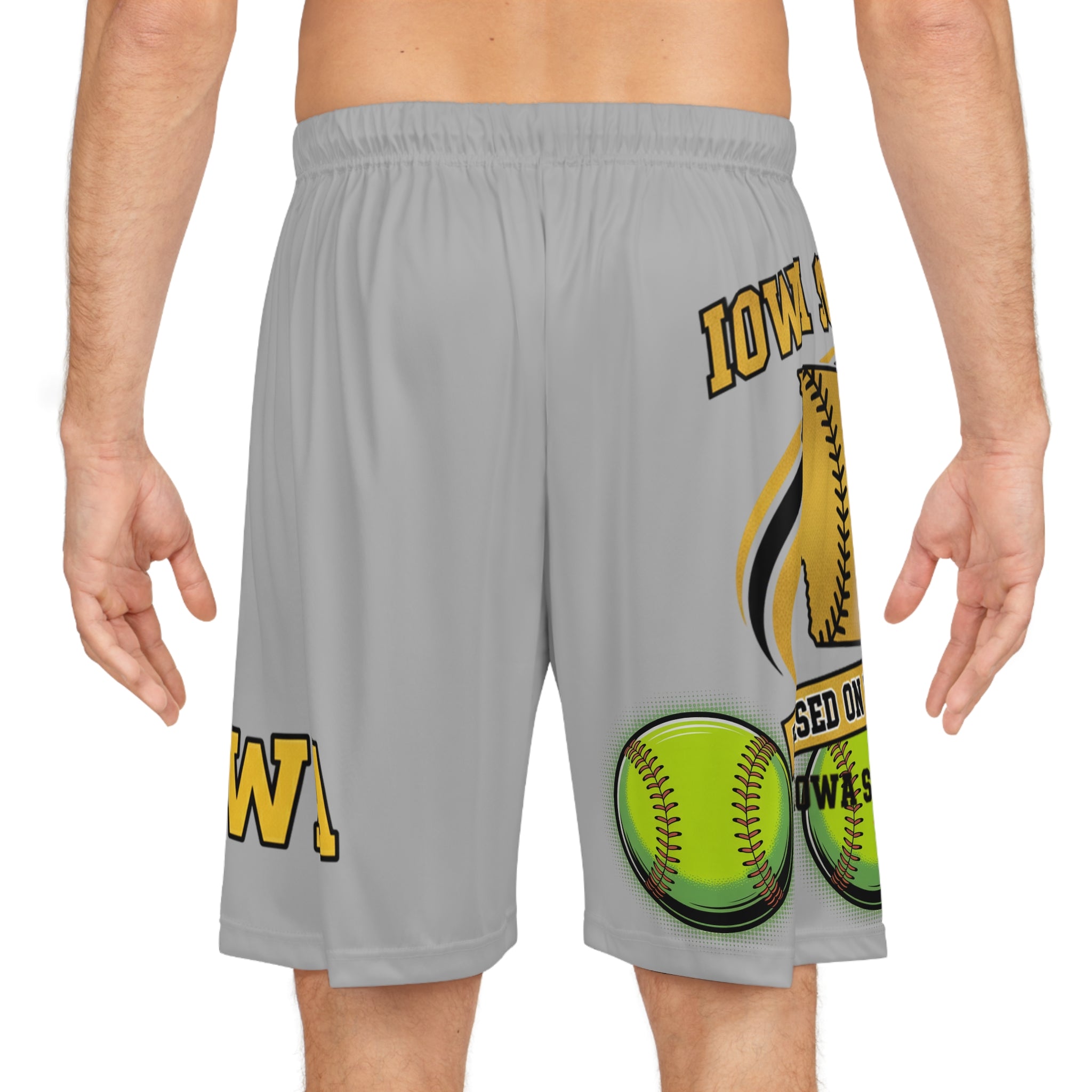 Iowa Softball Basketball Shorts - All-Over Print | Iowa Sports Lifestyle