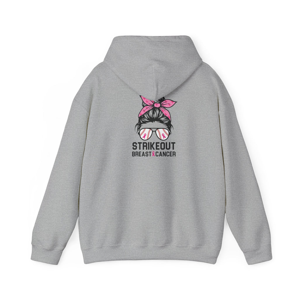 Strike Out Breast Cancer Hoodie | $5 Donated to NBCF | Pink Ribbon Awareness