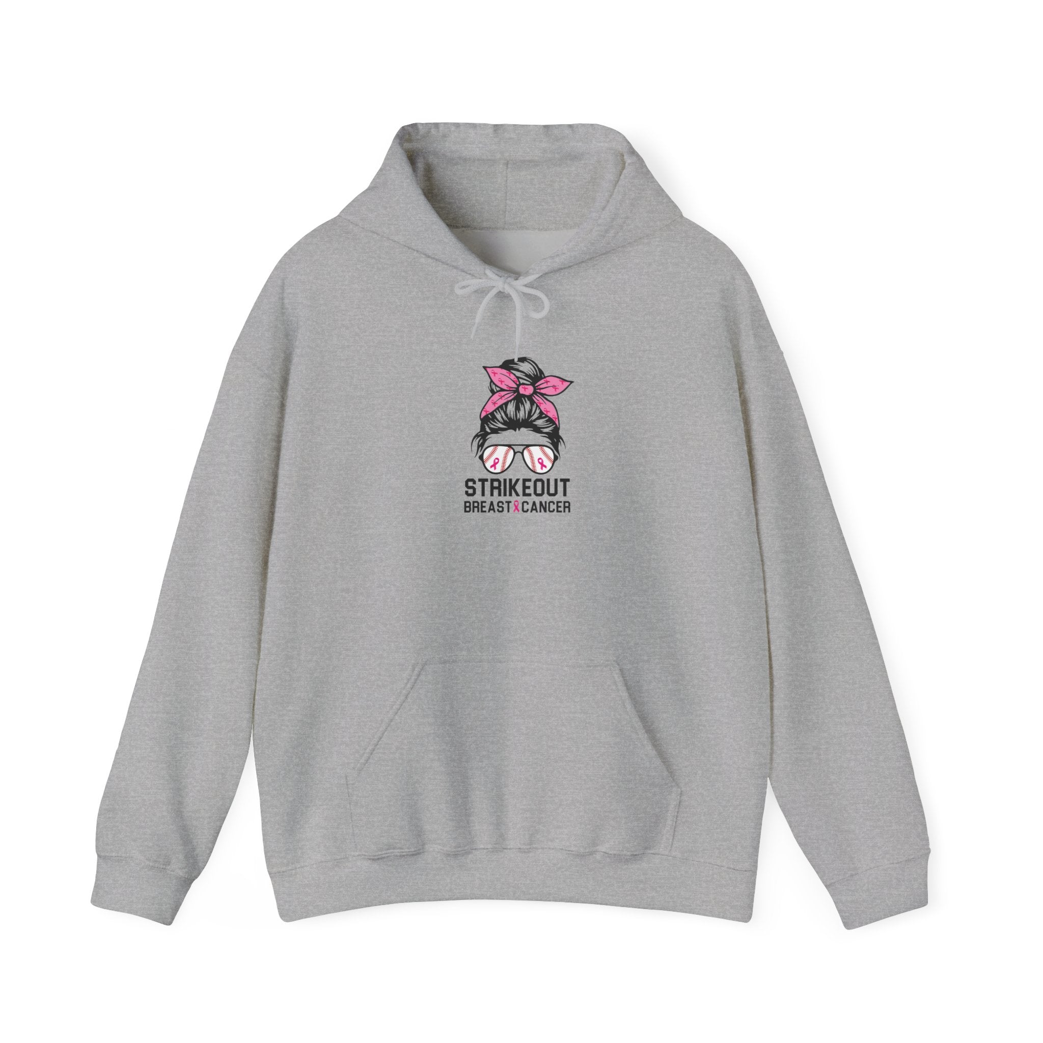 Strike Out Breast Cancer Hoodie | $5 Donated to NBCF | Pink Ribbon Awareness