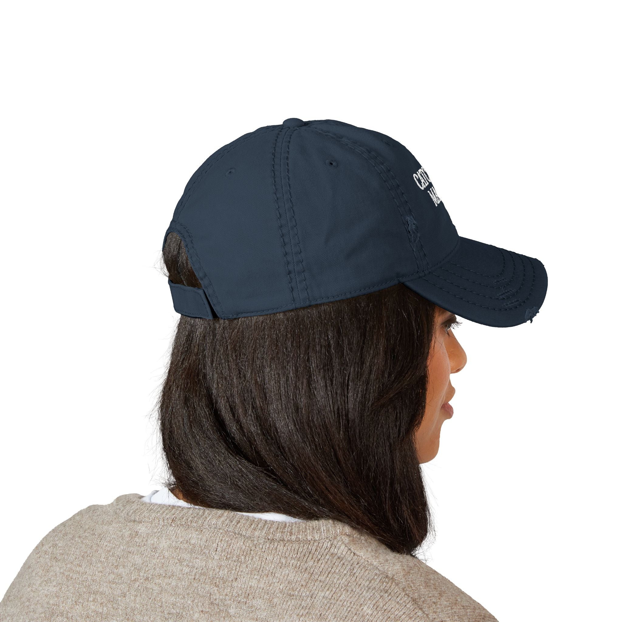 Distressed Dad Hat - Catcher Mama Embroidery, Casual Hat, Gift for Moms, Trendy Cap, Everyday Wear, Father's Day Gift