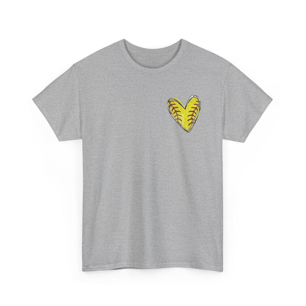 Softball Typography Tee - Word Collage Design | Softball Player Shirt