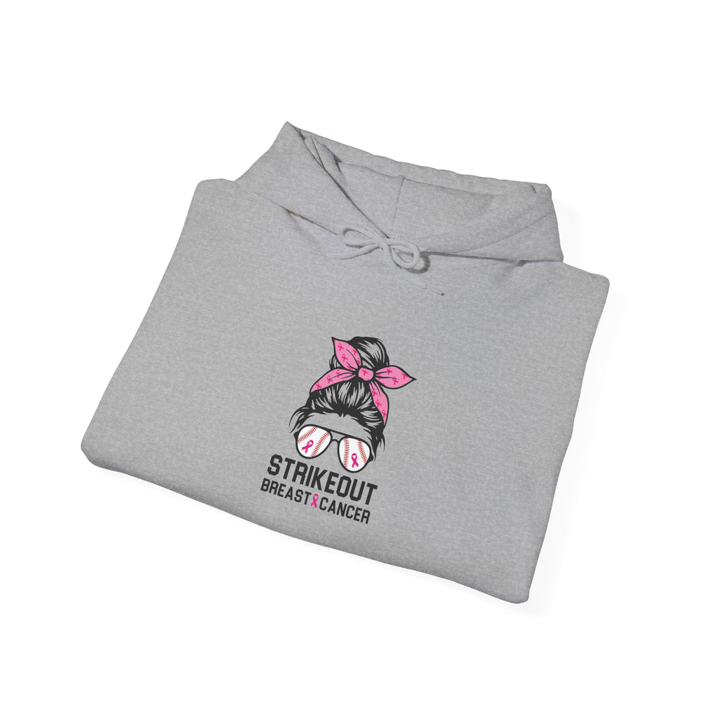 Strike Out Breast Cancer Hoodie | $5 Donated to NBCF | Pink Ribbon Awareness