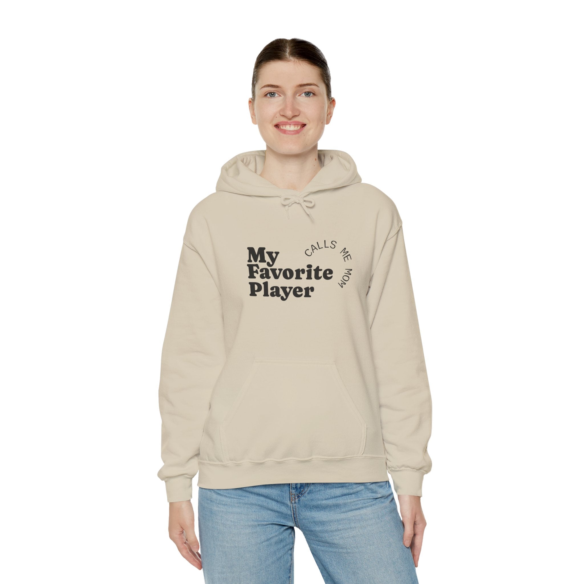 Softball Mom Hoodie - My Favorite Player Calls Me Mom | Proud Softball Mama