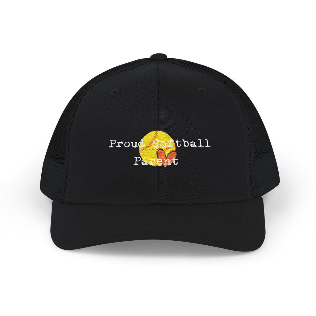 Proud Softball Parent Snapback Trucker Cap, Baseball Hat, Sports Cap, Gift for Parents, Custom Embroidered Hat