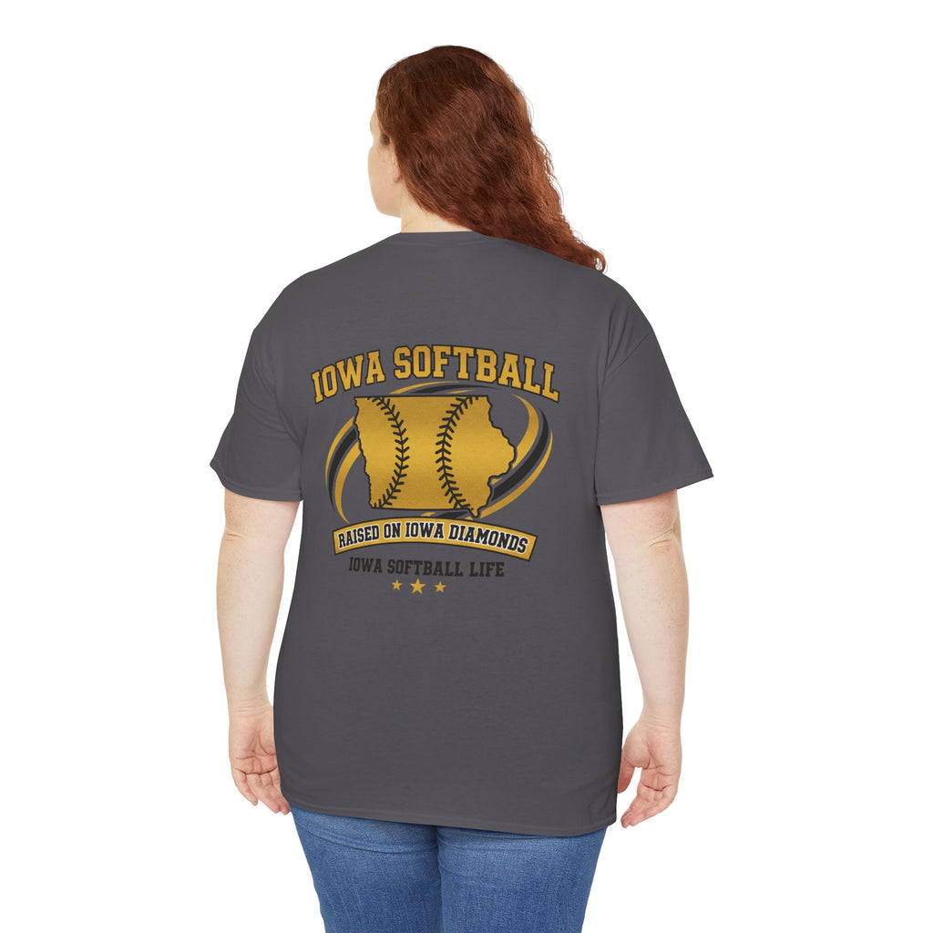 Iowa Softball Heritage Tee - Iowa Strong | Council Bluffs Softball Pride