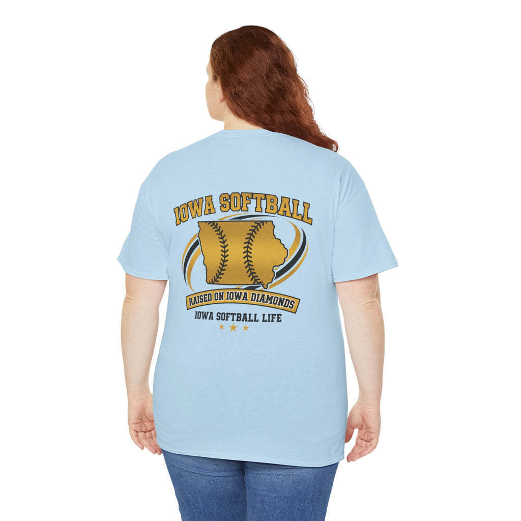 Iowa Softball Heritage Tee - Iowa Strong | Council Bluffs Softball Pride