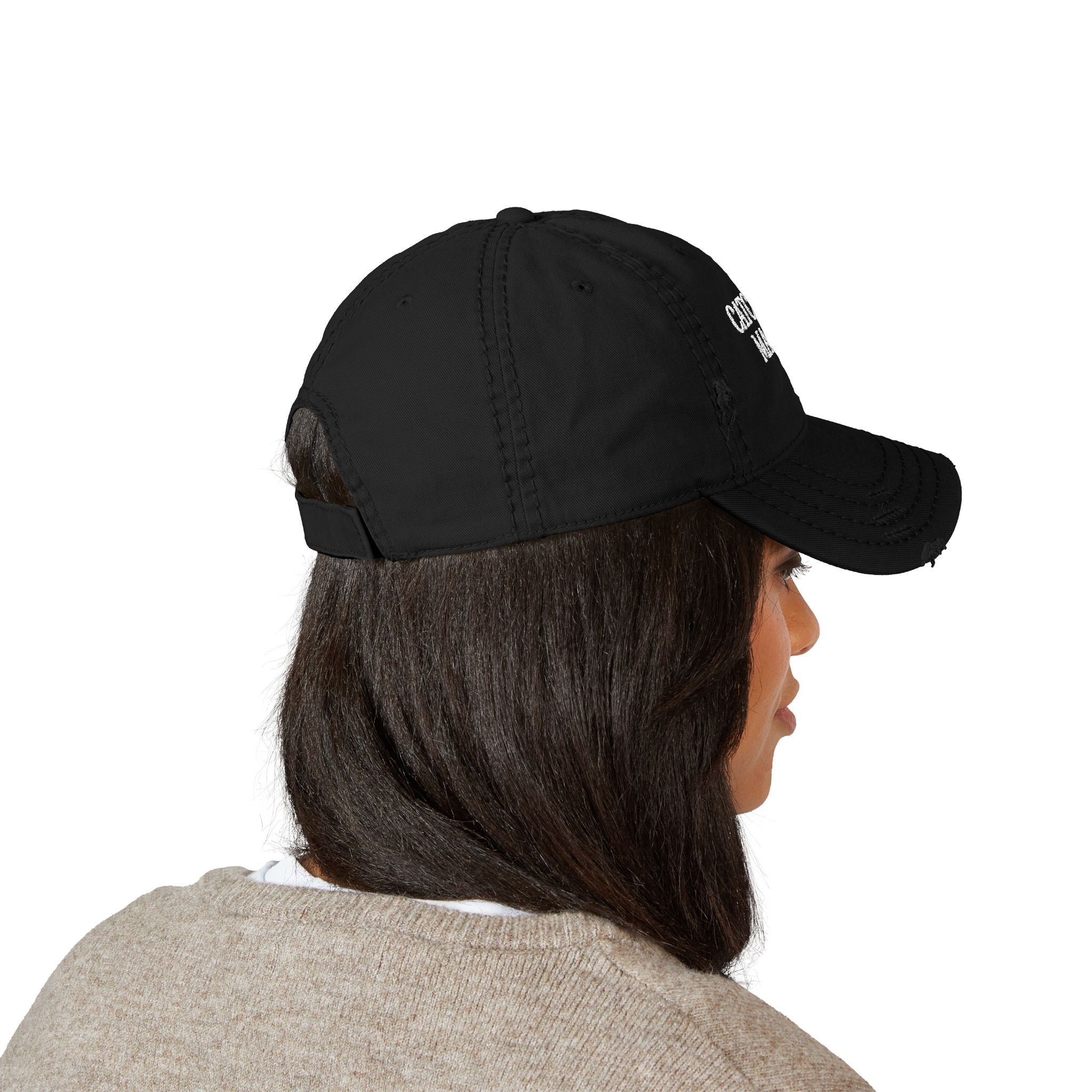 Distressed Dad Hat - Catcher Mama Embroidery, Casual Hat, Gift for Moms, Trendy Cap, Everyday Wear, Father's Day Gift