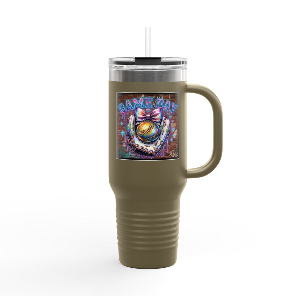40oz Insulated Travel Mug - Vibrant Design "GAME DAY" | Field of Dreams Sports