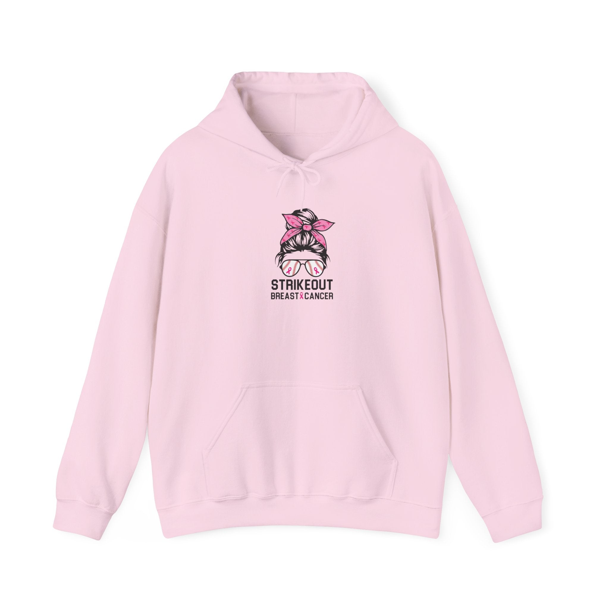 Strike Out Breast Cancer Hoodie | $5 Donated to NBCF | Pink Ribbon Awareness