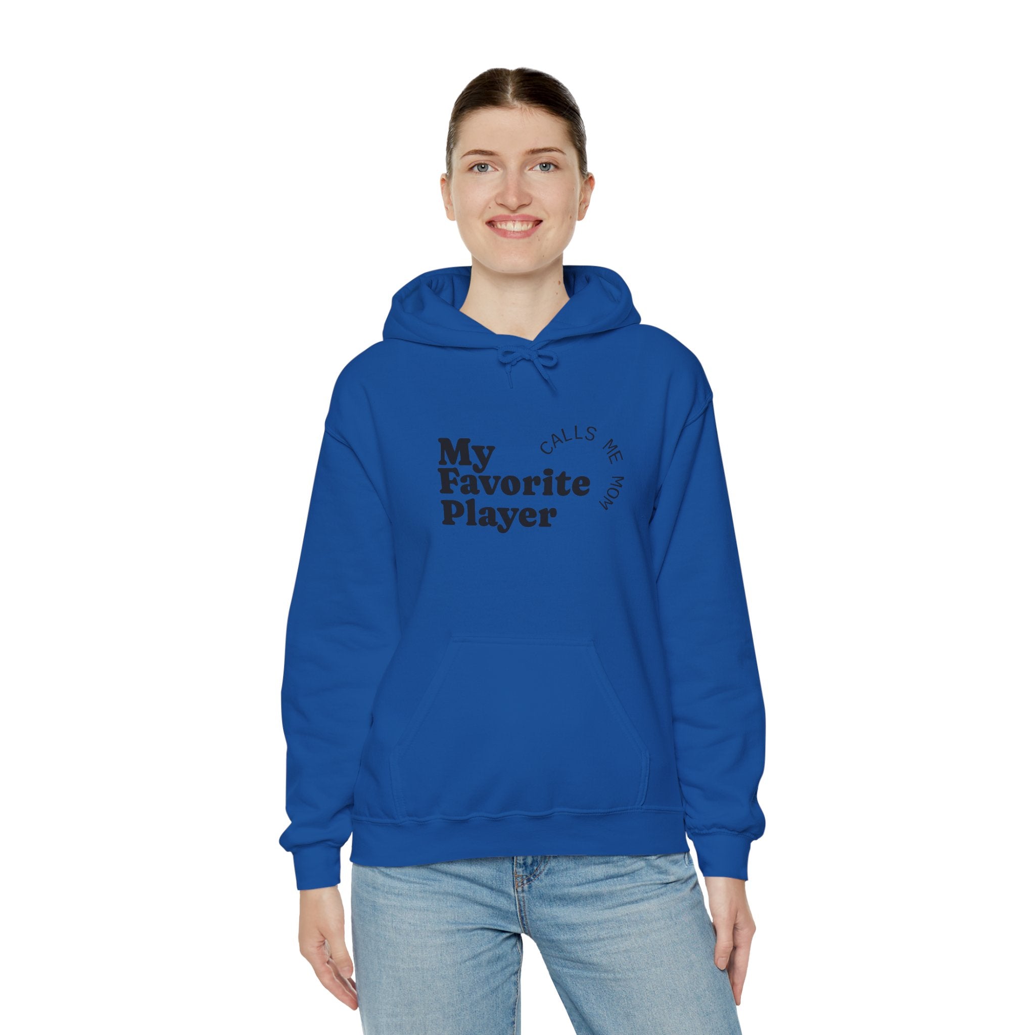 Softball Mom Hoodie - My Favorite Player Calls Me Mom | Proud Softball Mama