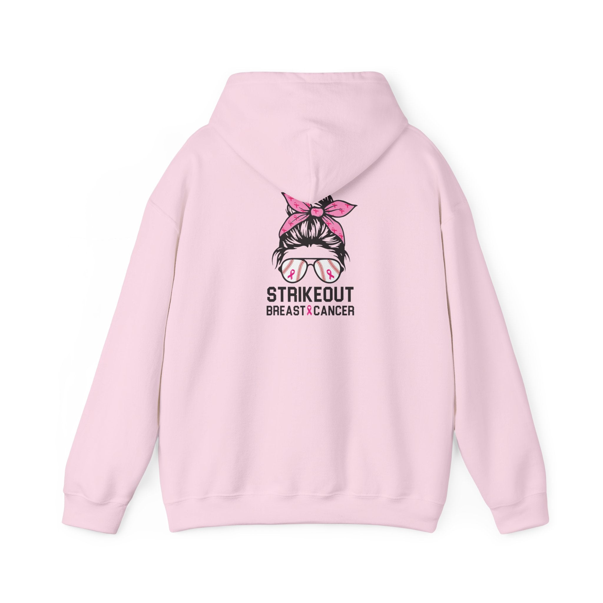 Strike Out Breast Cancer Hoodie | $5 Donated to NBCF | Pink Ribbon Awareness