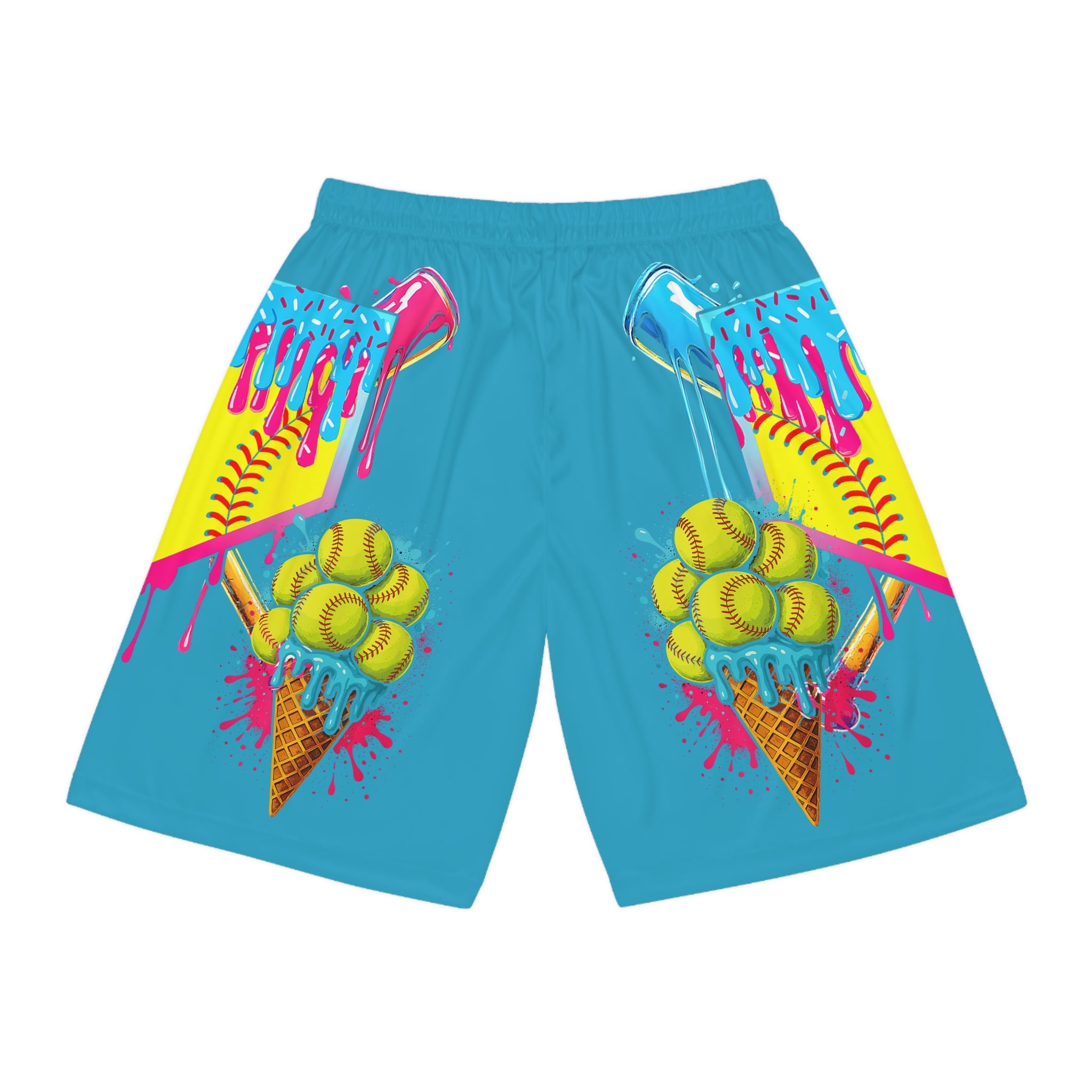 Custom Baseball Shorts - Colorful Athletic Practice Shorts | Youth & Adult Sizes