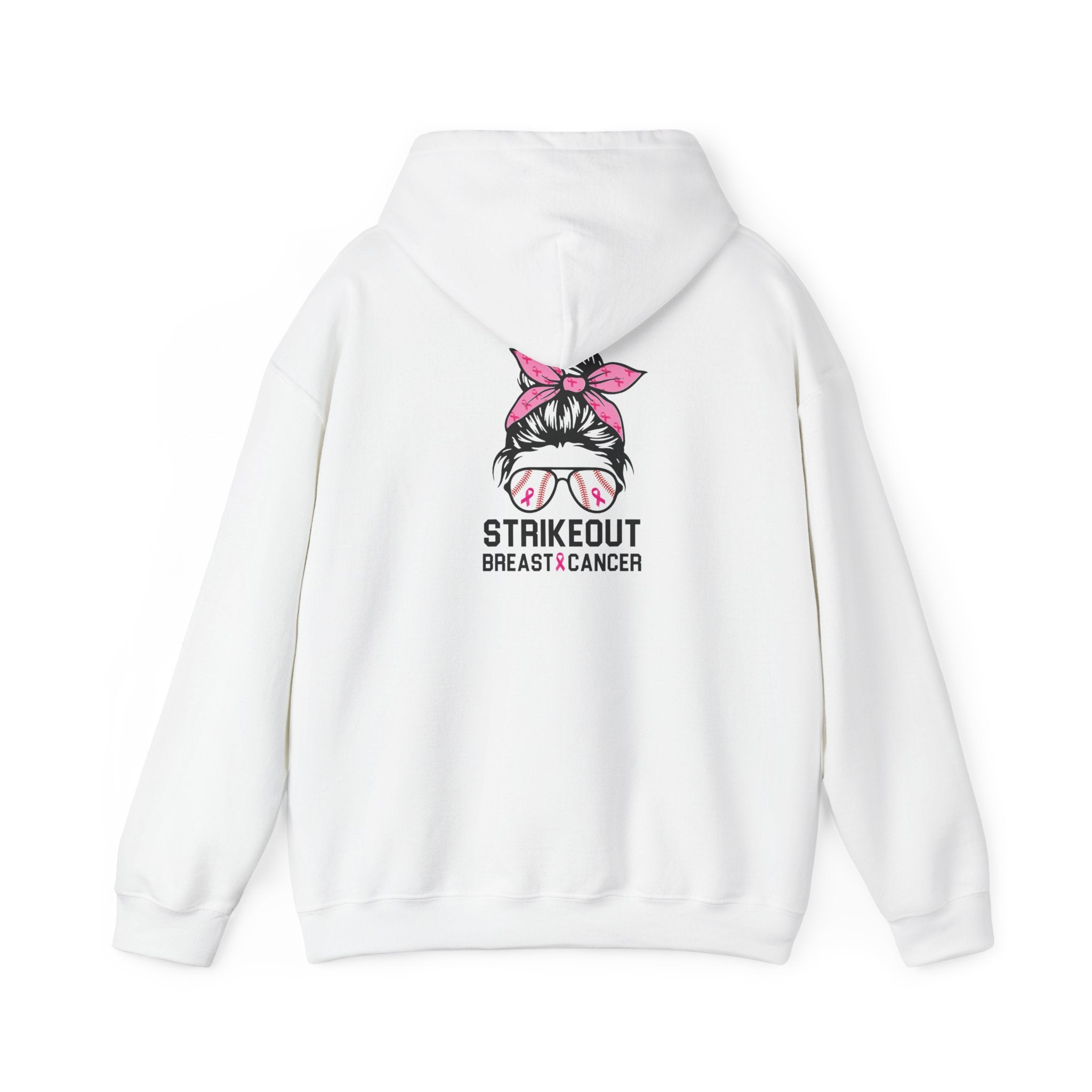 Strike Out Breast Cancer Hoodie | $5 Donated to NBCF | Pink Ribbon Awareness