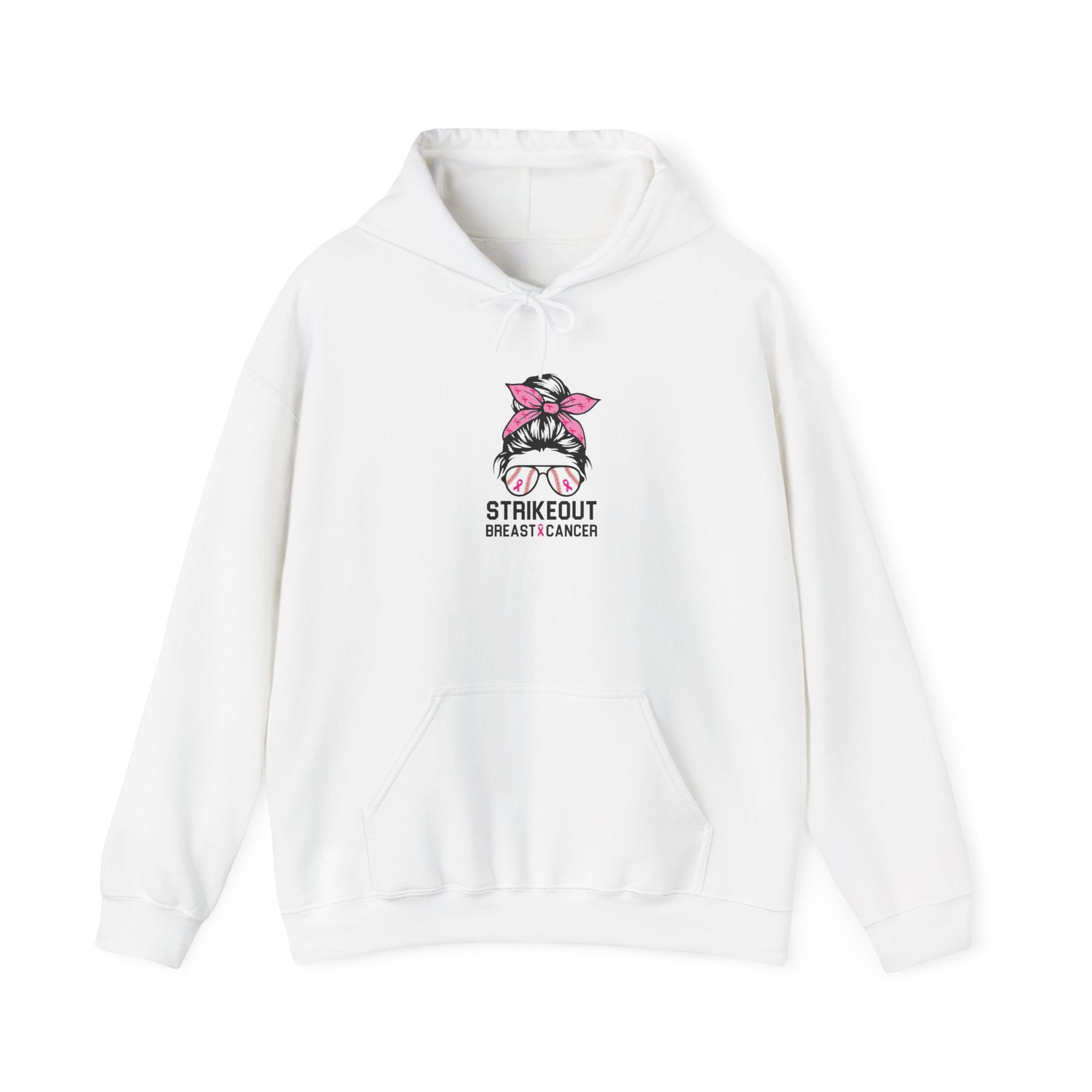 Strike Out Breast Cancer Hoodie | $5 Donated to NBCF | Pink Ribbon Awareness