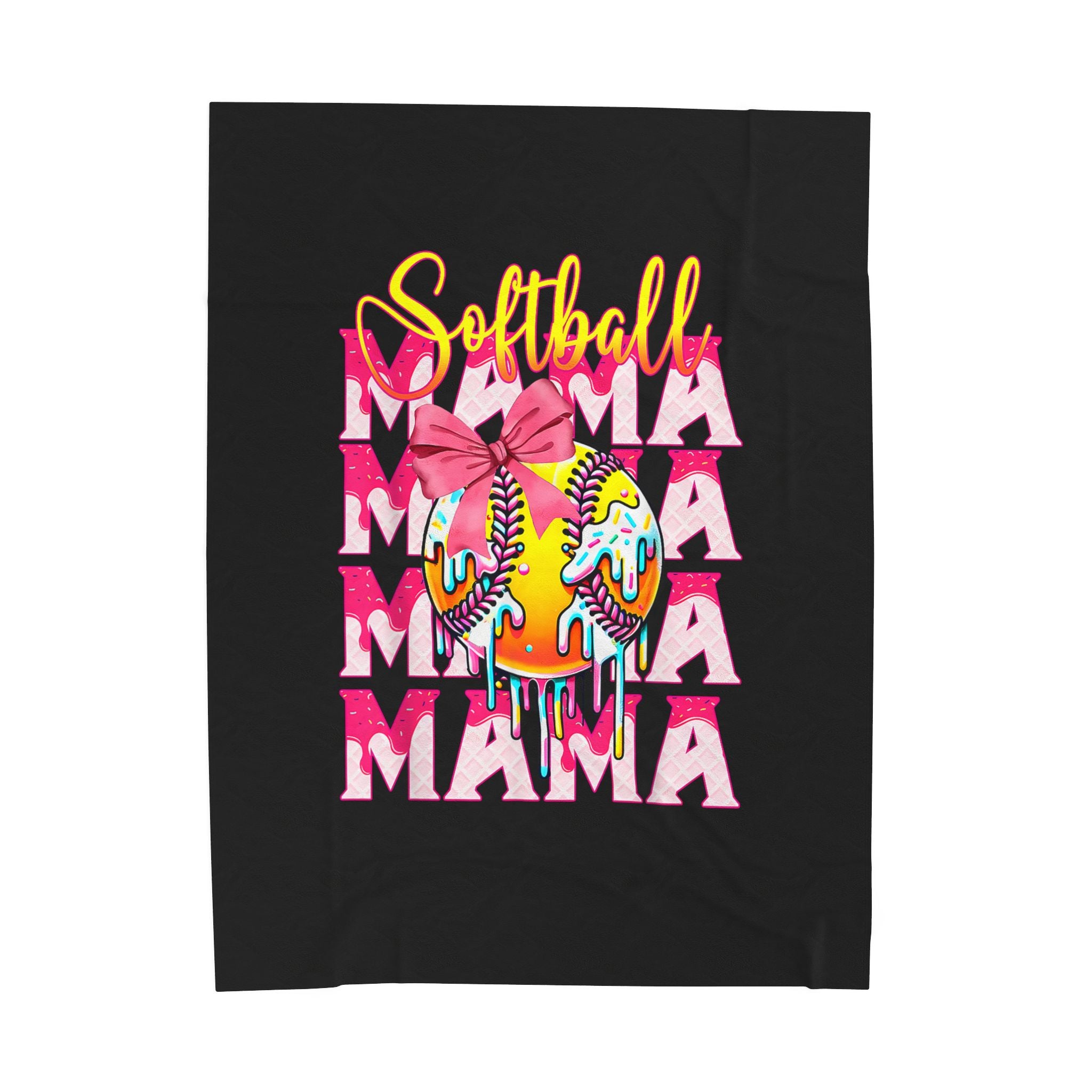 "Softball Mama" Blanket - Velveteen Plush Throw for Moms | Field of Dreams Sports