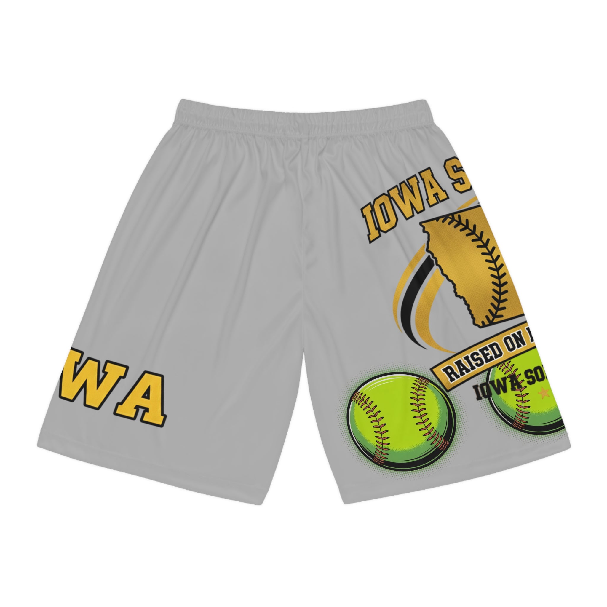 Iowa Softball Basketball Shorts - All-Over Print | Iowa Sports Lifestyle