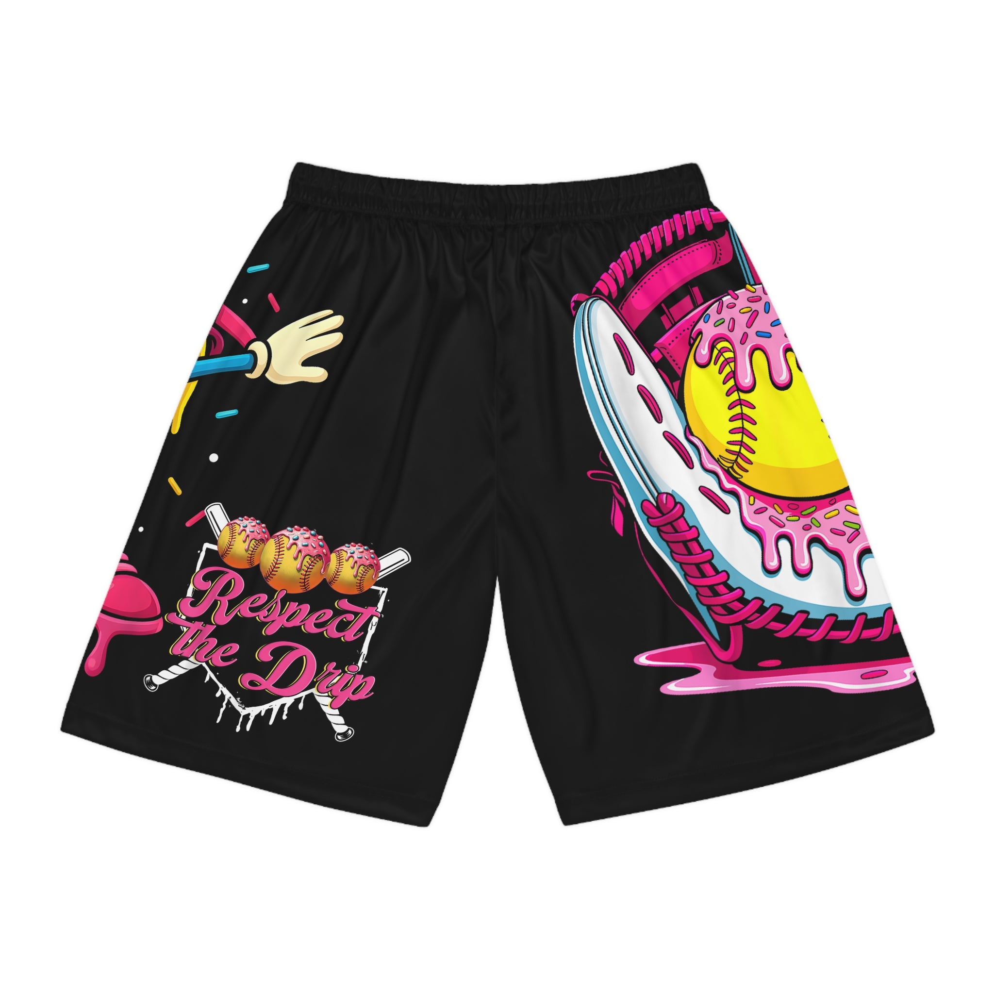 Custom Basketball Shorts - Respect the Drip Design | Youth & Adult Athletic Shorts