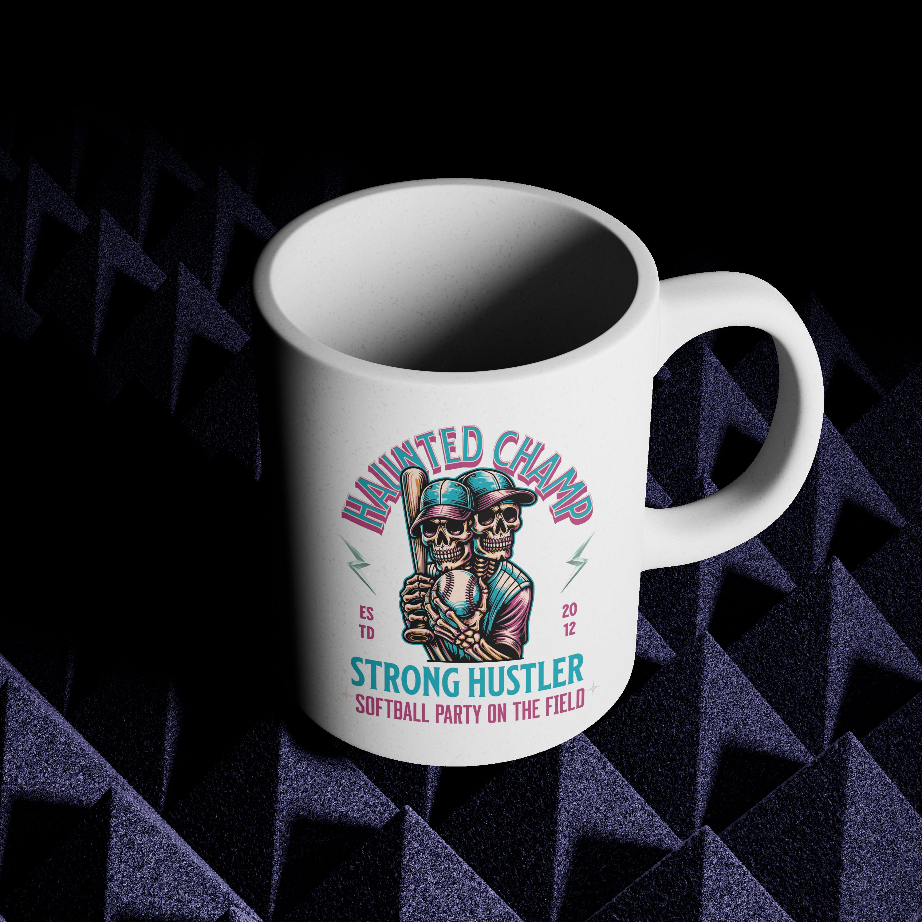 Haunted Champ Strong Hustler Softball Mug 15oz.