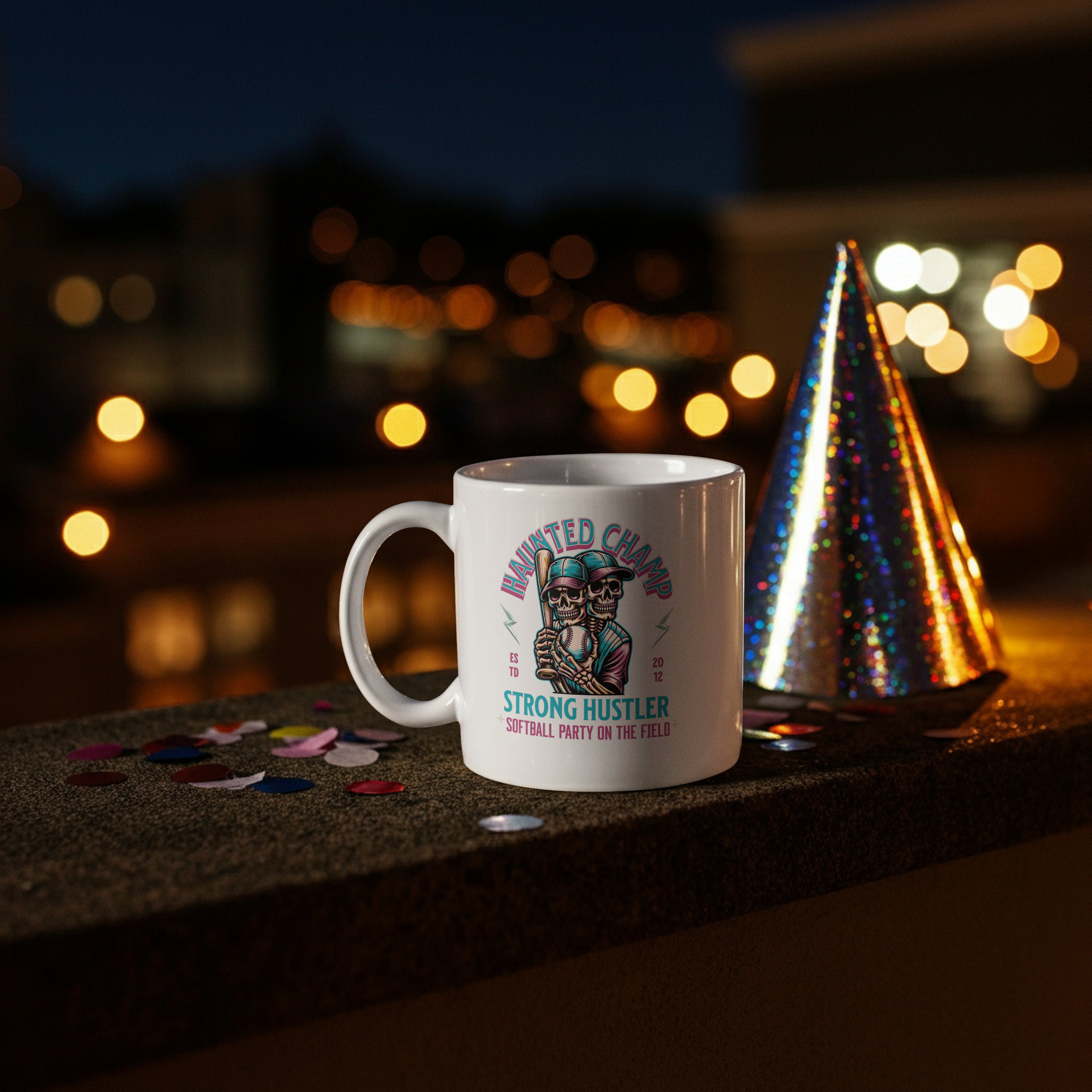 Haunted Champ Strong Hustler Softball Mug 15oz.