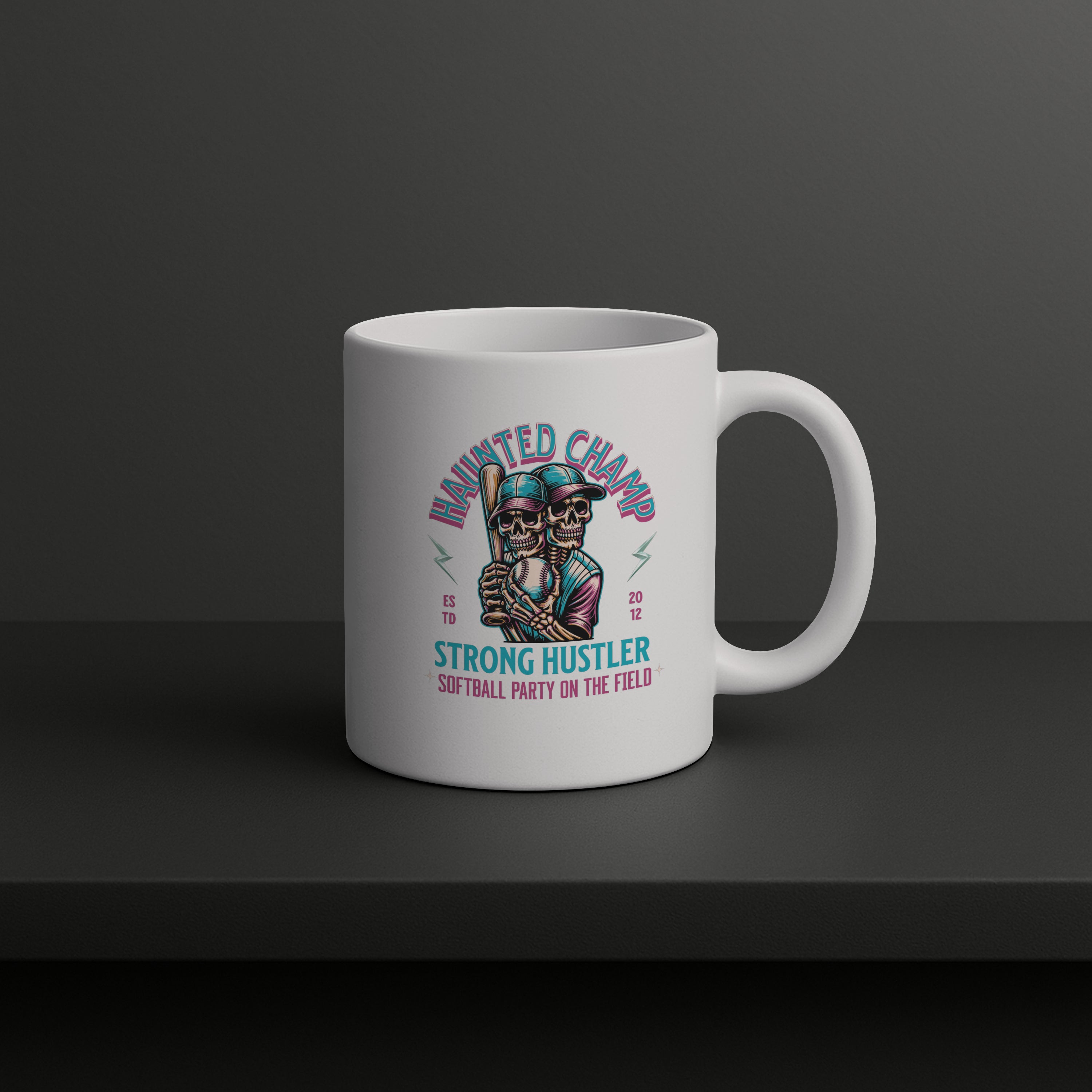 Haunted Champ Strong Hustler Softball Mug 15oz.