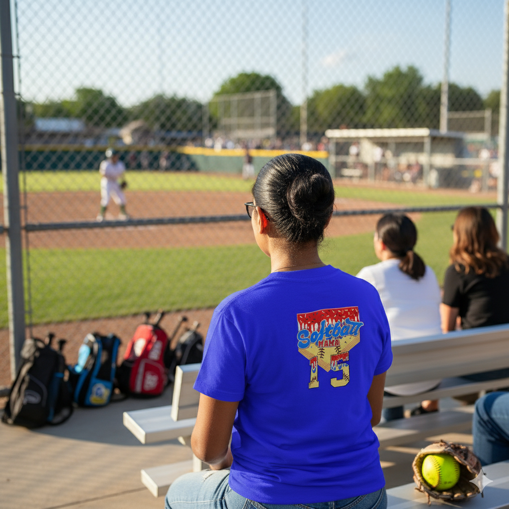 Softball Mama Drip Style Tee SHIRT - Game Day Sports Mom Shirt