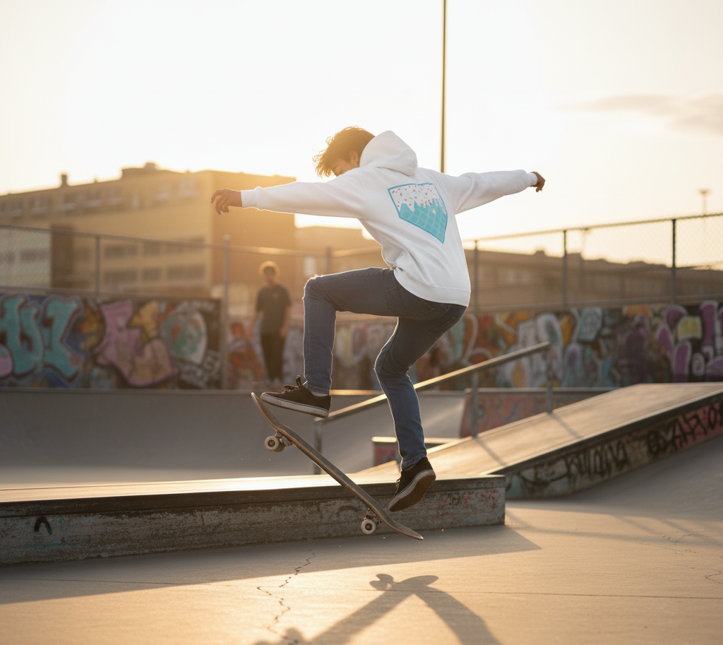 Custom Name & Number Baseball/Softball Hoodie - Ice Cream Drip Design | Personalized Sports Apparel