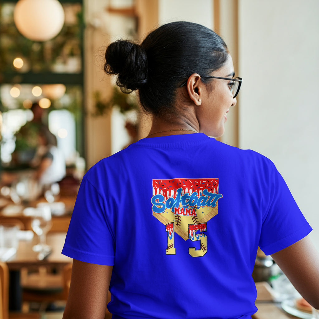 Softball Mama Drip Style Tee SHIRT - Game Day Sports Mom Shirt