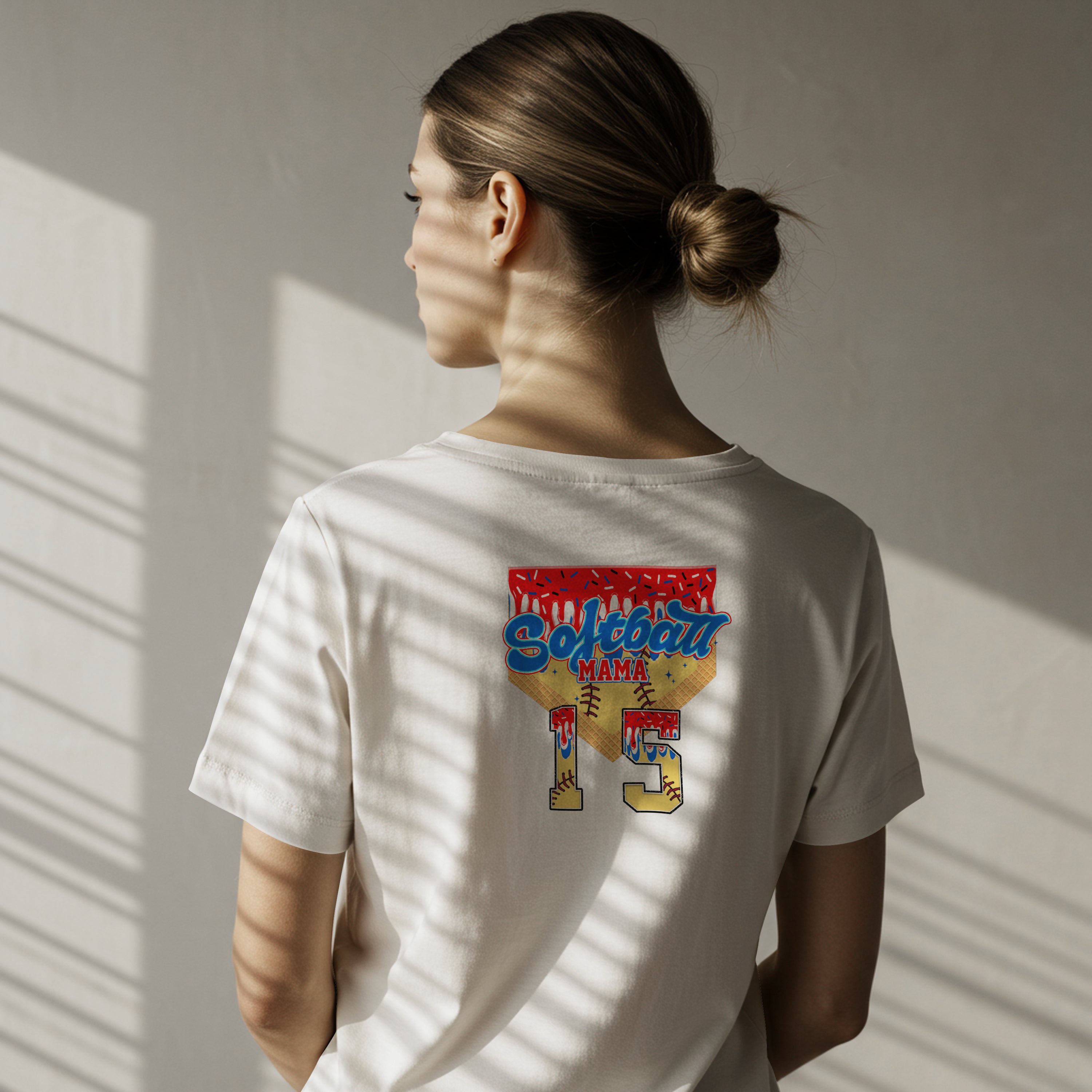 Softball Mama Drip Style Tee SHIRT - Game Day Sports Mom Shirt