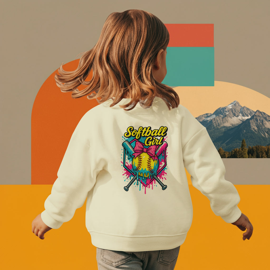 "Softball Girl" Neon Drip Tee - Fierce Player Shirt | Field of Dreams Sports