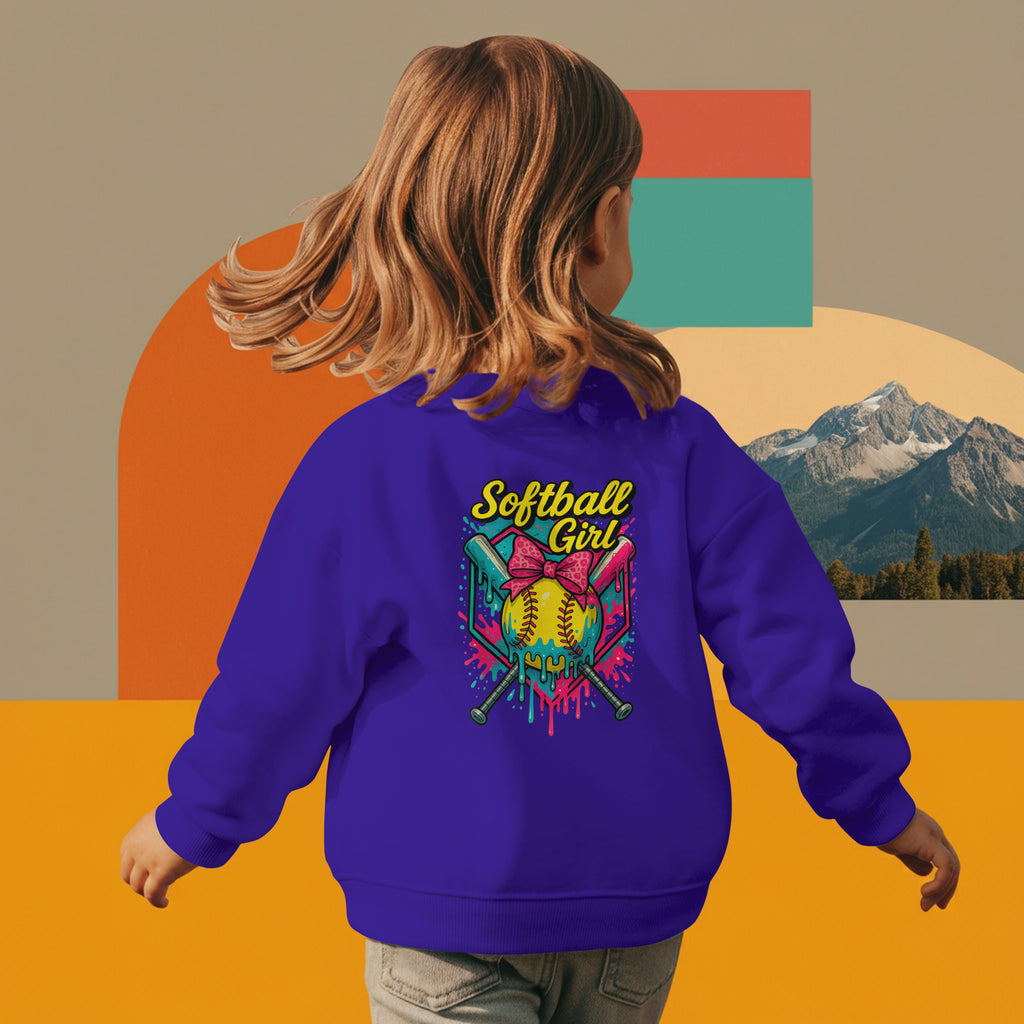 "Softball Girl" Neon Drip Tee - Fierce Player Shirt | Field of Dreams Sports