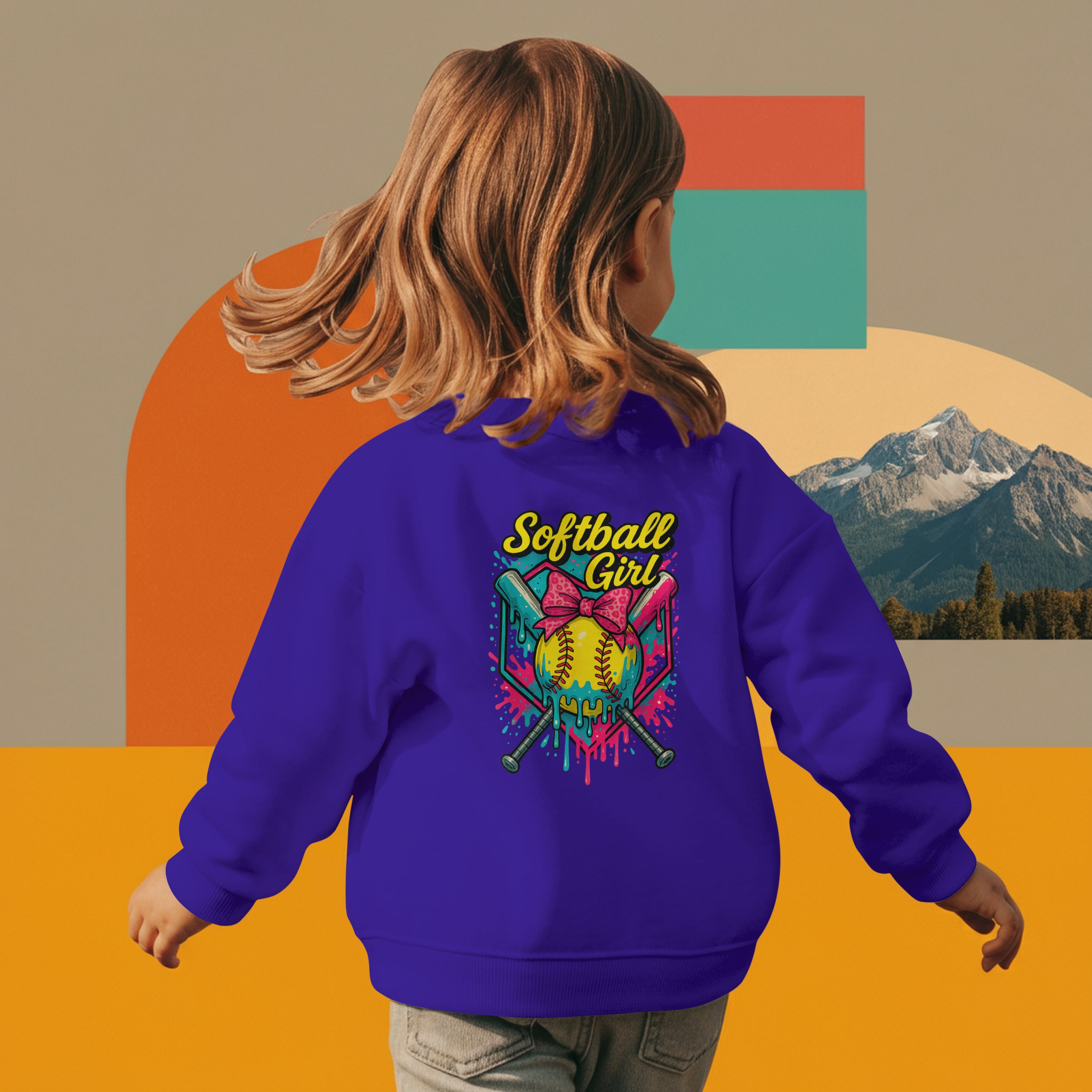 "Softball Girl" Neon Drip Tee - Fierce Player Shirt | Field of Dreams Sports