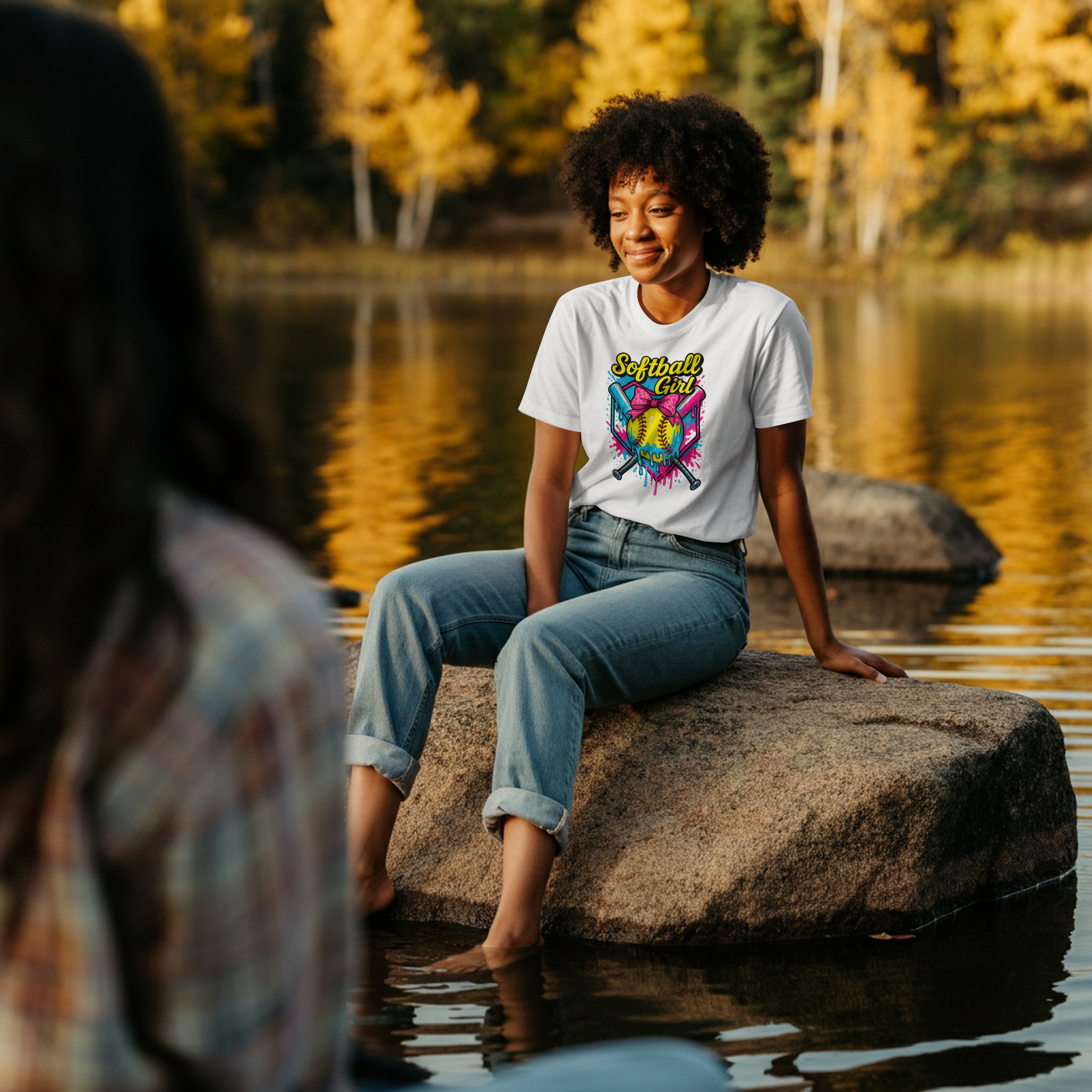"Softball Girl" Neon Drip Tee - Fierce Player Shirt | Field of Dreams Sports