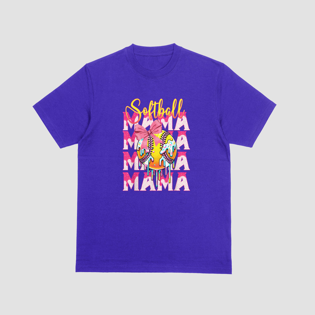 Softball Mama Graphic Tee - Drip Style Shirt for Moms | Field of Dreams Sports