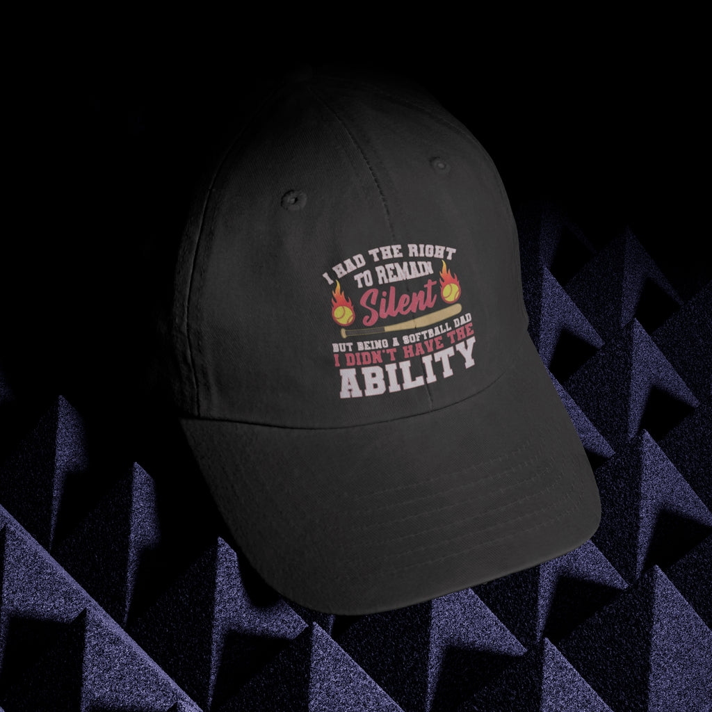 No Silence Softball Dad Hat - Funny Trucker Cap for Dads | Field of Dreams Sports