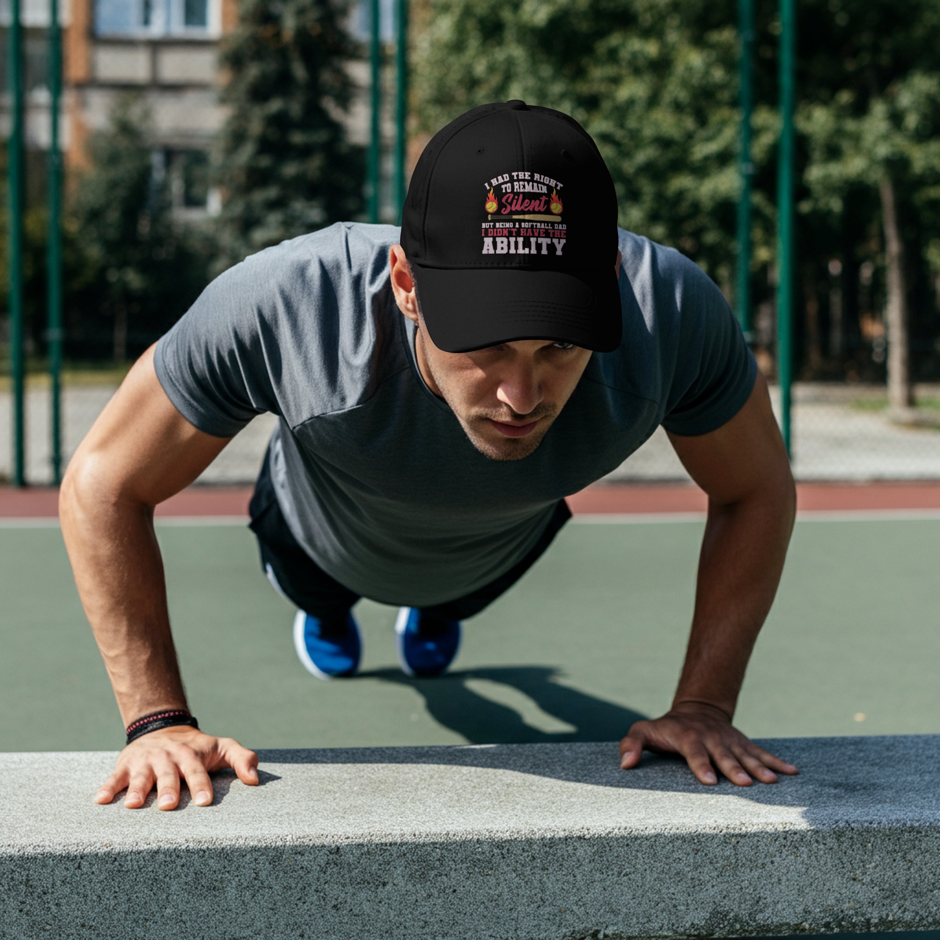 No Silence Softball Dad Hat - Funny Trucker Cap for Dads | Field of Dreams Sports