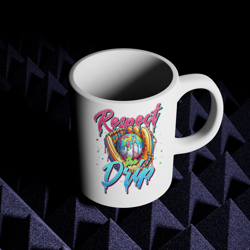 "RESPECT the Drip" 15oz Baseball/Softball Fan Mug