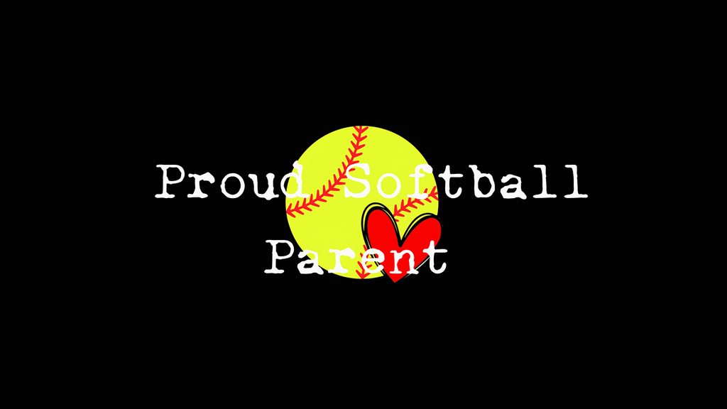 Proud Softball Parent Shirt - Heart & Ball Graphic Tee for Moms & Dads