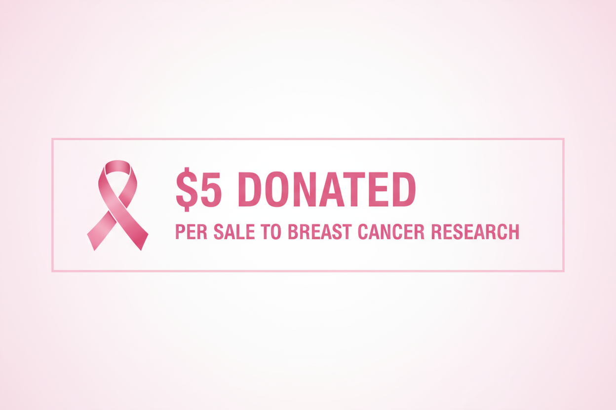 Five dollars donated per sale badge