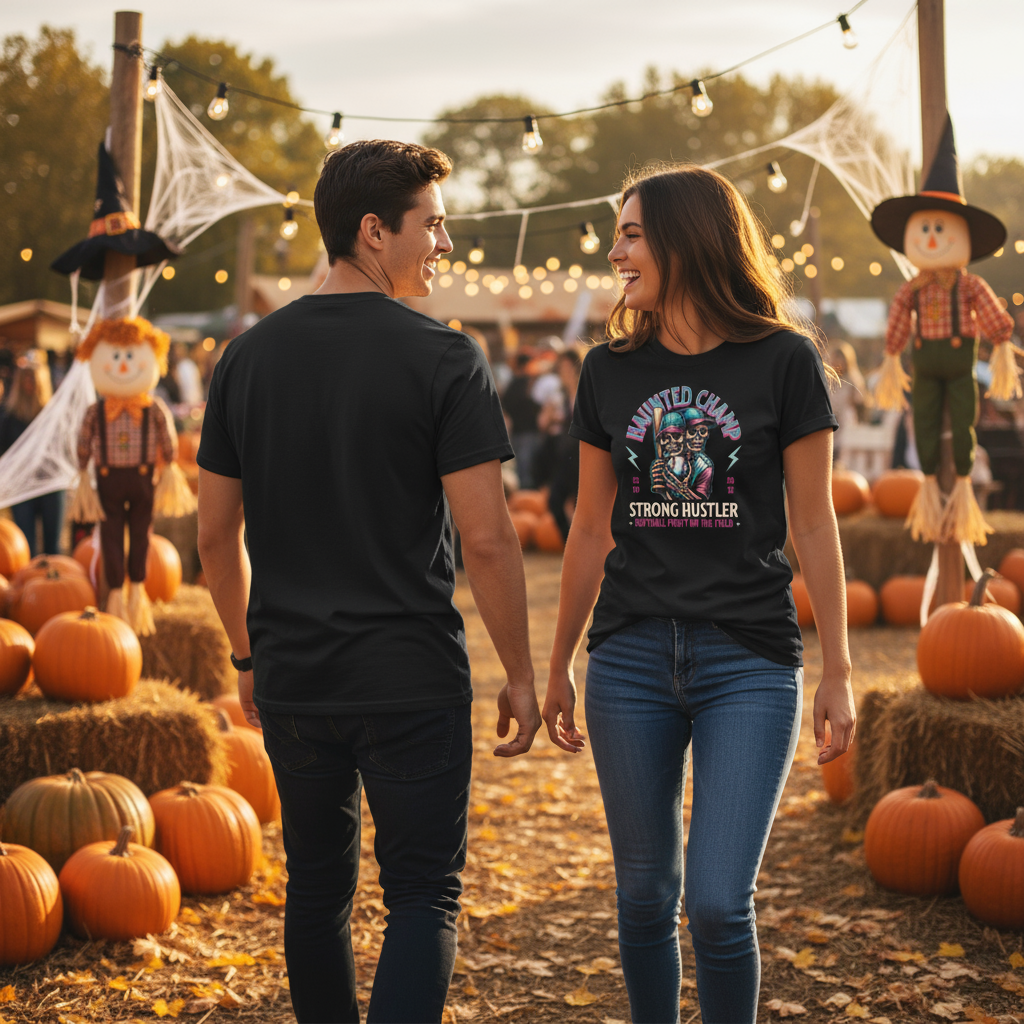 Haunted Champ Halloween T-Shirt Lifestyle Image